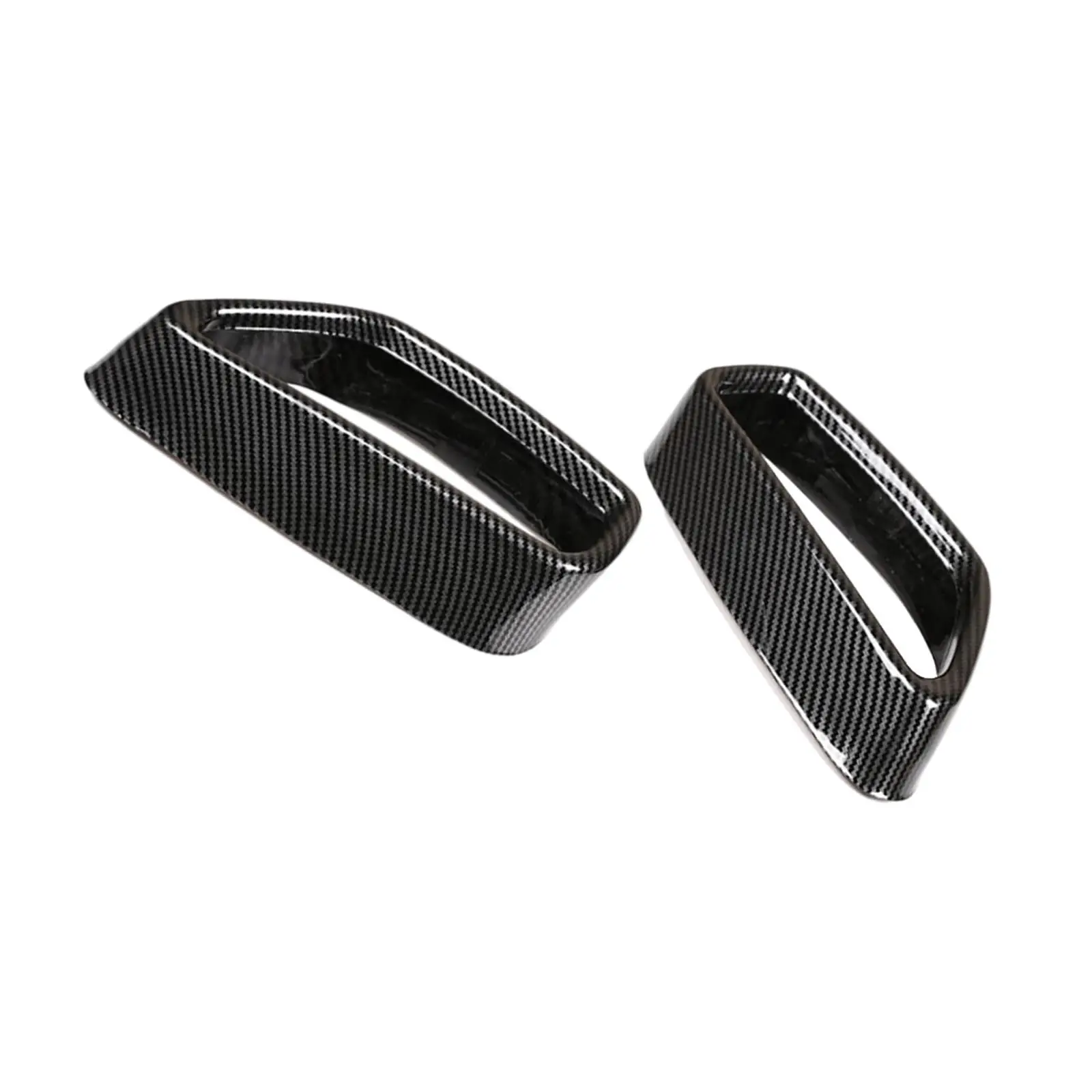 2 PCS Tail Throat Frame Car Rear Exhaust Pipe Cover Trim fits for BMW 5 Series G30 G38 2018-2021