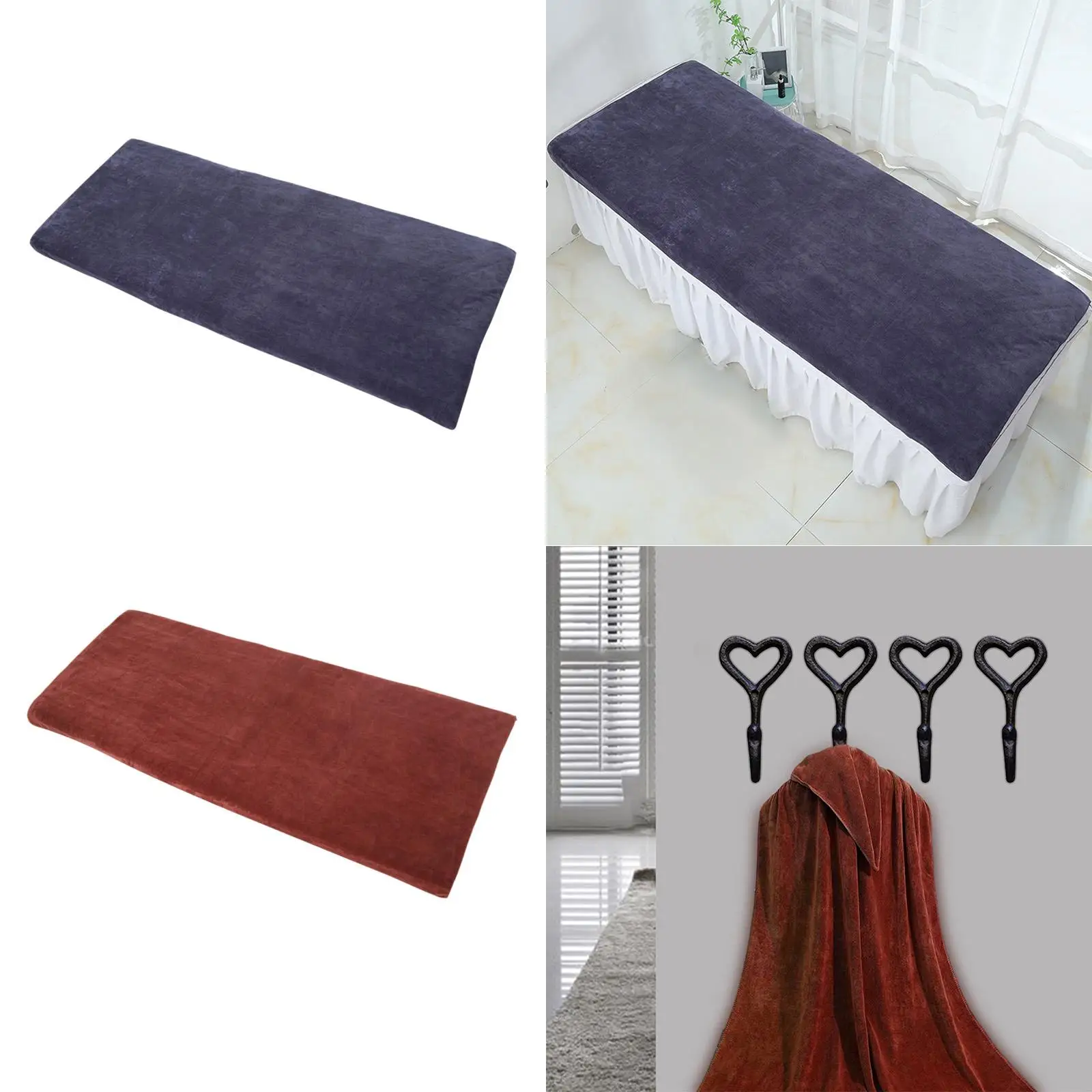 Washable Polyester Fiber Massage Table Sheet Covers Durable Cover Soft Reusable
