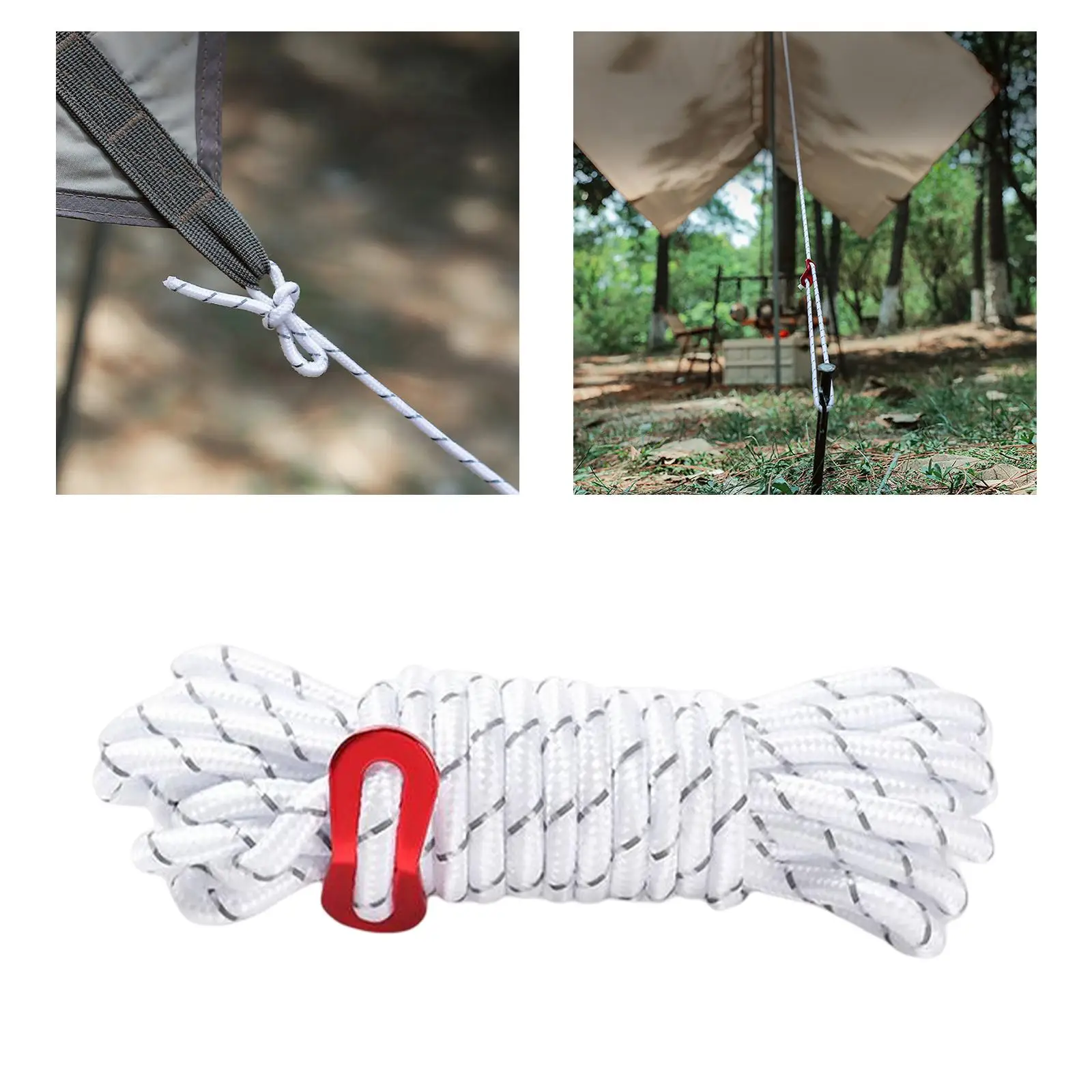 Reflective guyline Tent Rope 4M Accessories Durable Lanyard for Canopy Camping Awning