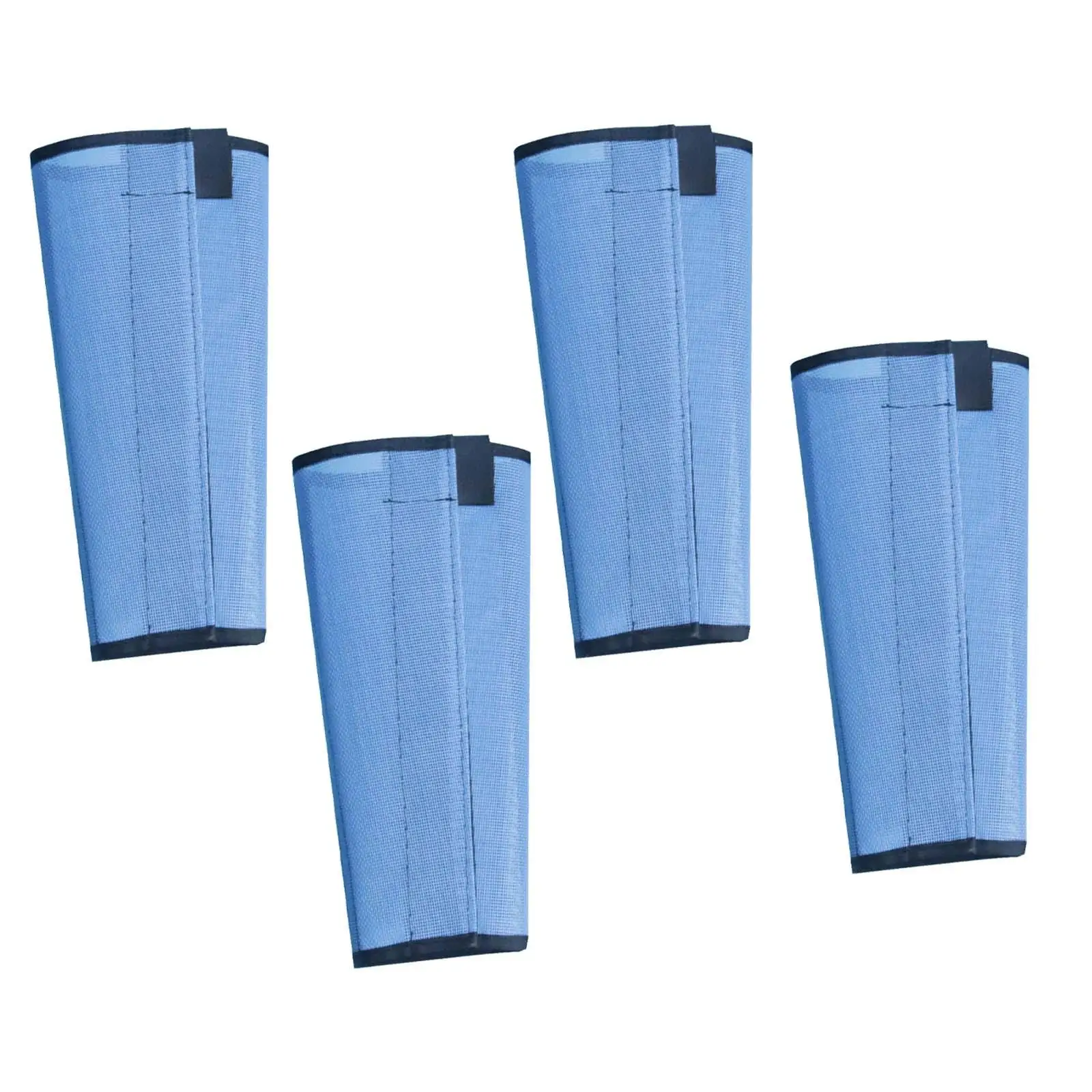 4Pcs Horse Fly Leg Boots Blue Loose Fitting Mesh Protective Gear Horse Leggings Breathable for Eventing Outdoors Sports Training