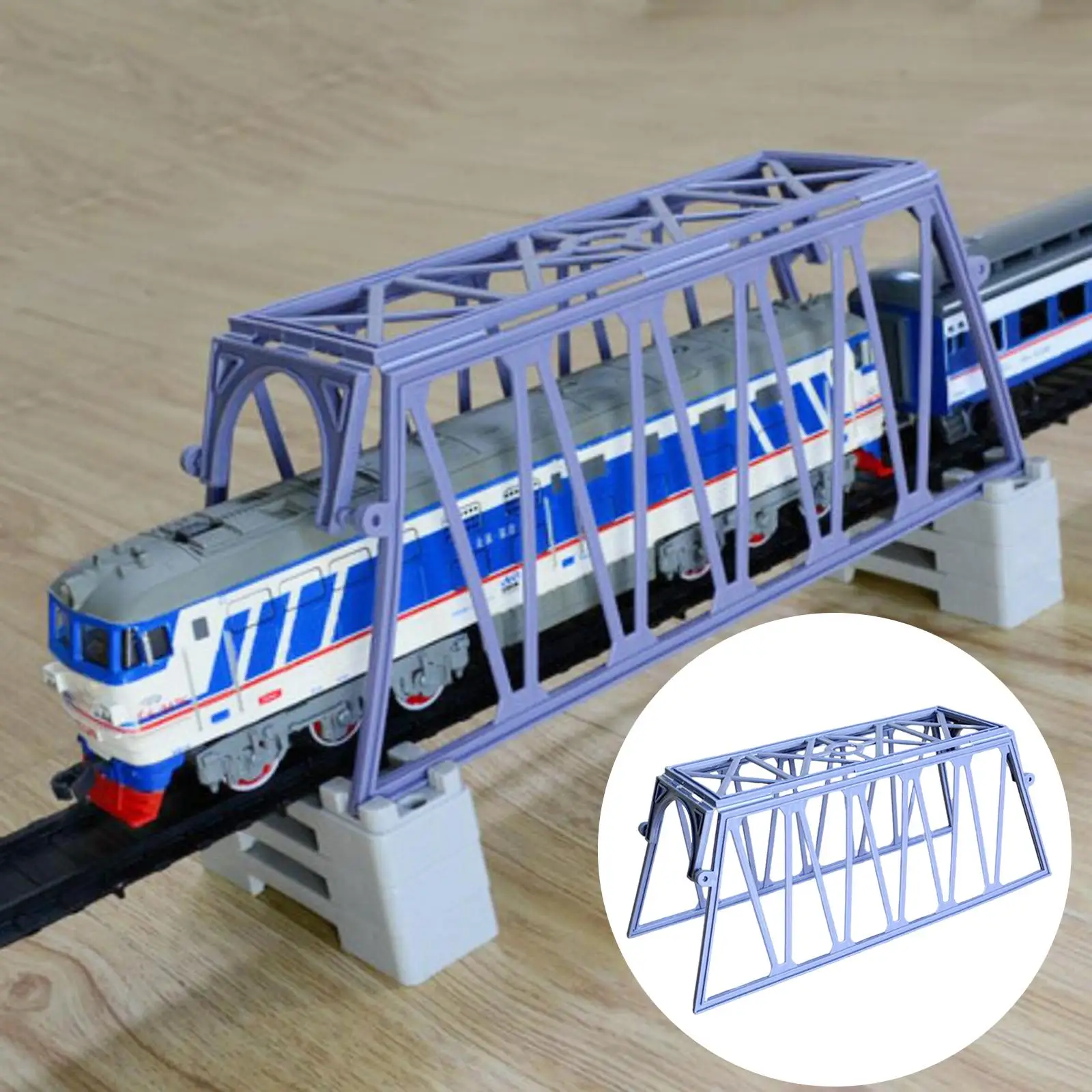 Bridge Network Model Boys Toy Train Railroad Scenery Building Kit Rail Scenario Accessories for Miniature Scene Dollhouse Decor