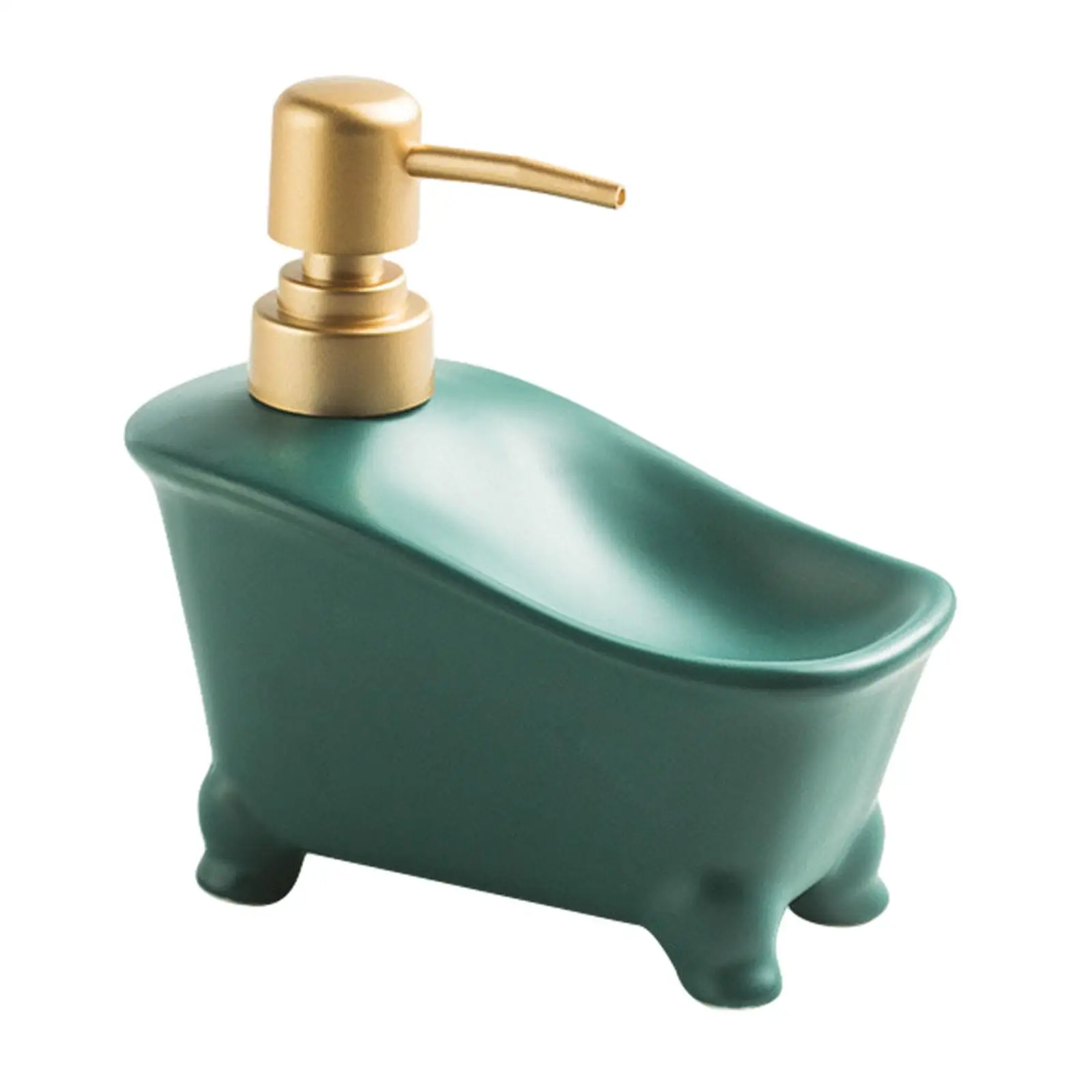 Dual Use Soap Dispenser Ceramic Bathroom Liquid Container Pump Bottle Dispenser for Hotel Countertop Bathroom Laundry Room
