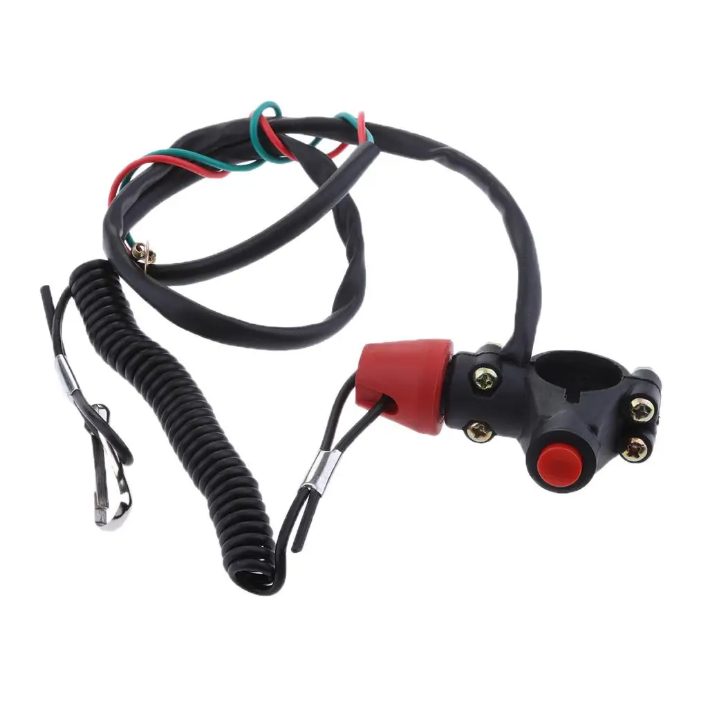 7/8 `` New ATV outboard motor stop safety kill switch tether