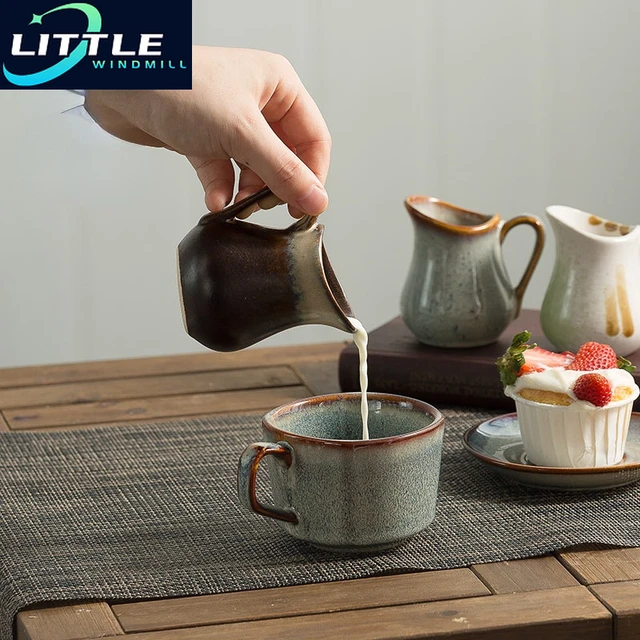 Mini Coffee Mug Coffeeware Ceramic Milk Jug Afternoon Tea Cafe Barista  Coffee Maker Tools Milk Pitcher Cup Cafeteira Espumador - AliExpress