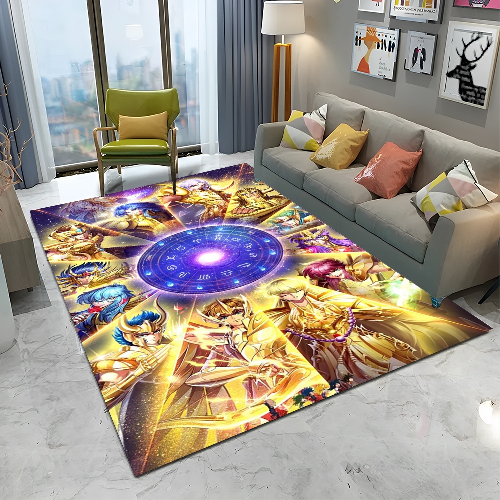 tapis de dessin animé rétro saint seiya anime lea pour la le la chambre le la décoration des la zone de jeux pour les polymères de sol non ald