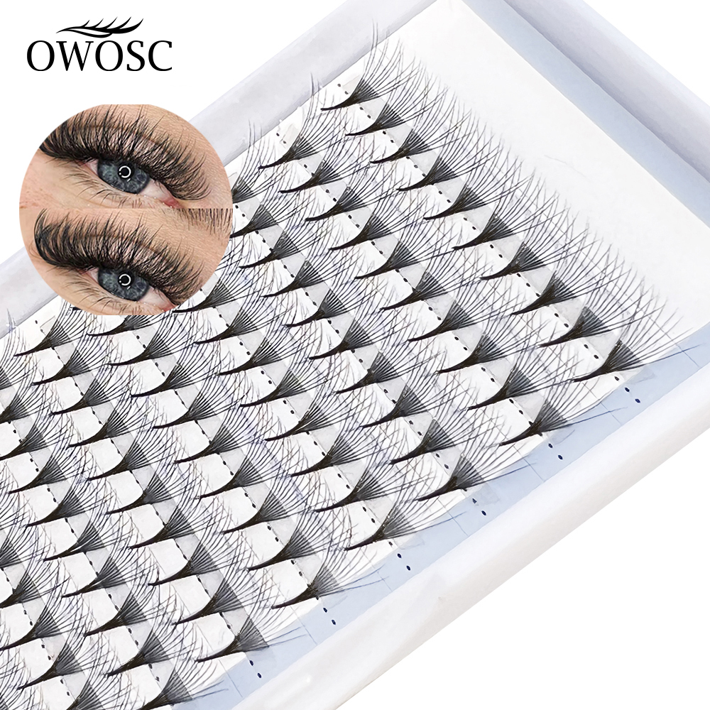 Best of OWOSC 5D-12d Soft Natural Mink Eyelashes 12row Handmade Premade Volume Fans Eyelash Extension Maquillage Femme False Lashes Reviews & Tips