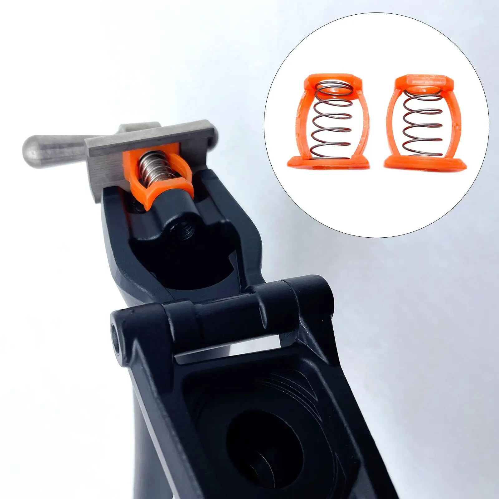 2x Lightweight Folding Bike Hinge Clamp Spring, Cycling C Buckle Lever Fixed Spring Replacement Equipment