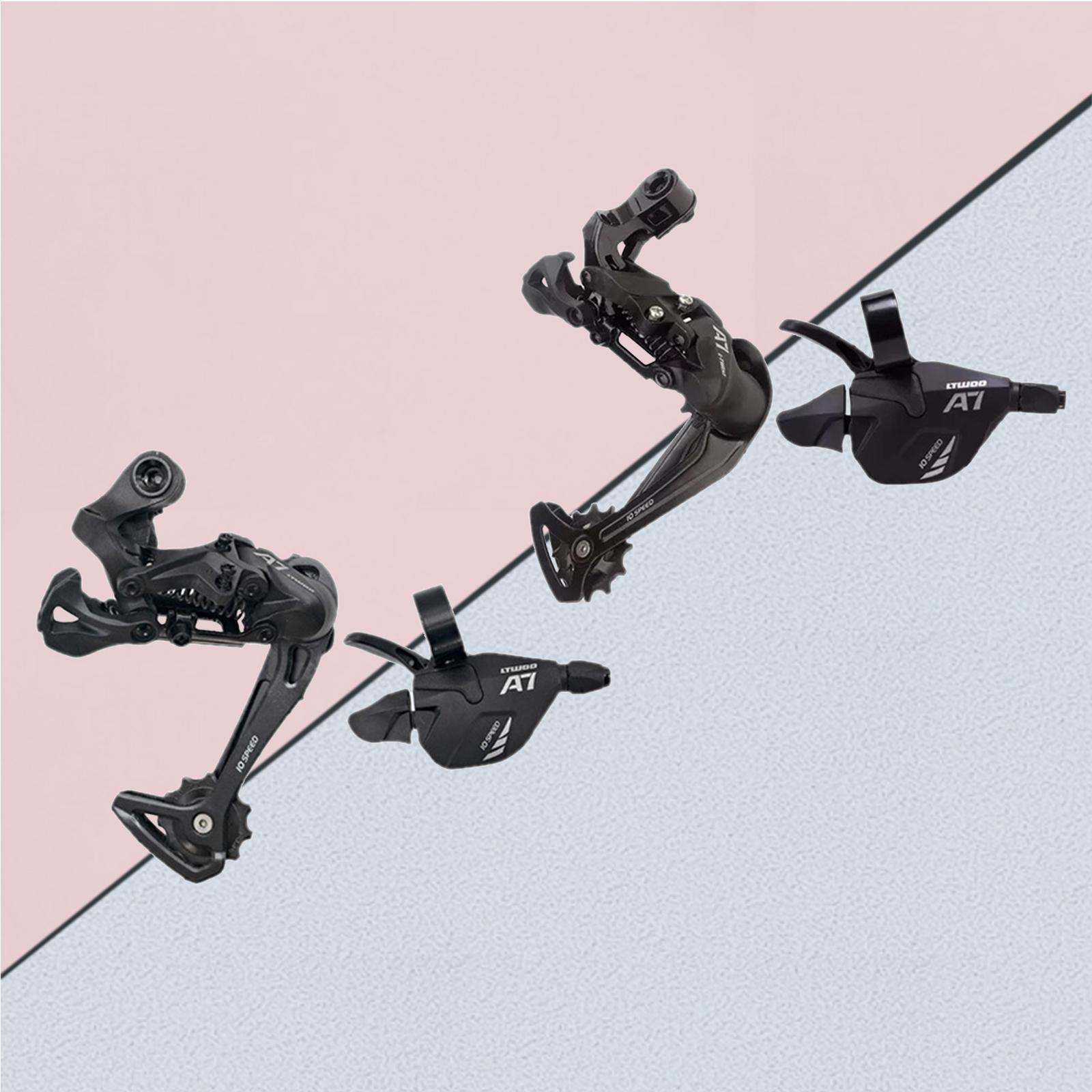 Alloy Rear Derailleur Road Bicycle 10  Lever Bikes Repair Right Handed  Lever Low Friction Derailleurs for 42/46/50T Freewheels
