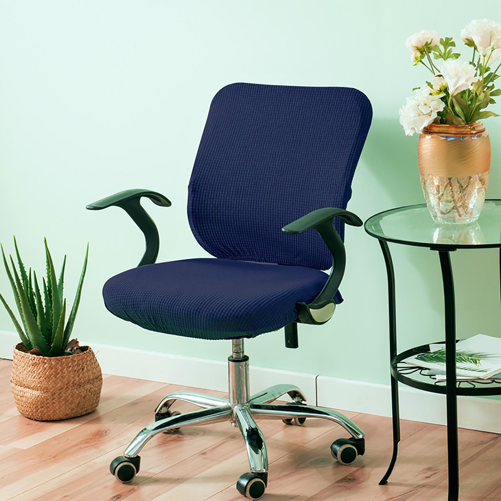Universal Computer Chair Cover Slipcover Cushion Protectors Washable Easy to Remove Rotating Chair Seat Cover for Swivel Chair Universal Computer Chair Cover Slipcover Cushion Protectors Washable Easy to Remove Rotating Chair Seat Cover for Swivel Chair