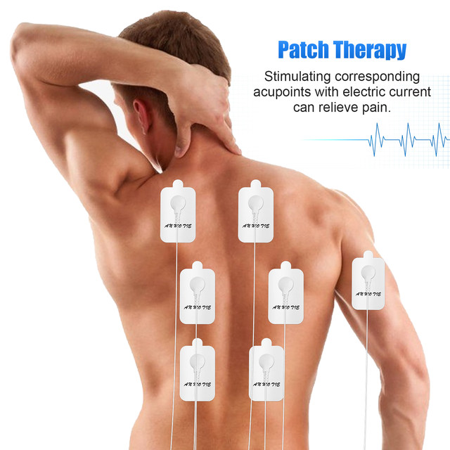 Ohuhu Tens Unit Muscle Stimulator: 24 Modes Rechargeable Tens Stimulator  Machine - 16 Pads Electric EMS Unit Massager Acupoint Map Included for Back