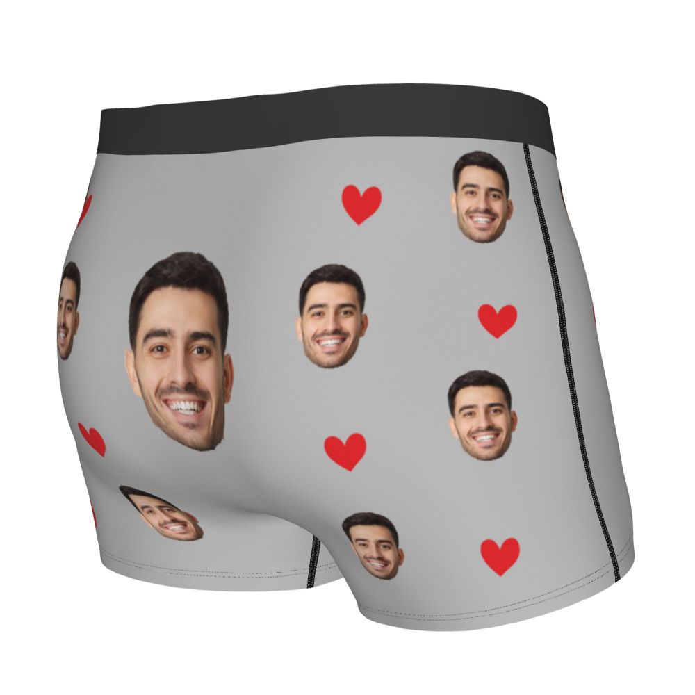 Title 38, Regalo da uomo Boxer con viso personalizzato Re...