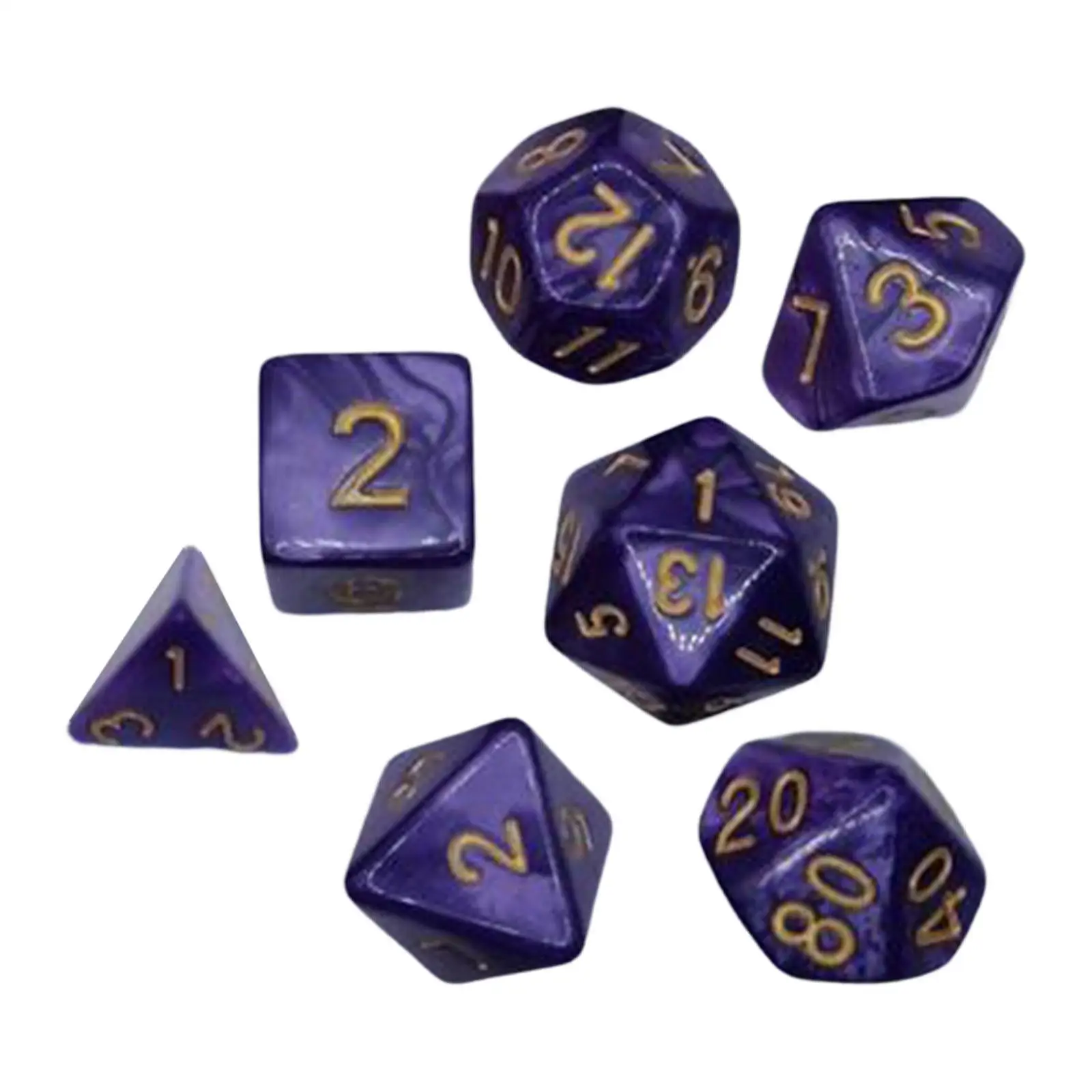 RPG Dices Set, Role Playing Dices, Polyhedral Acrylic Dices, D20,D12,D10 (00-90 and 0-9),D8,D6 and D4