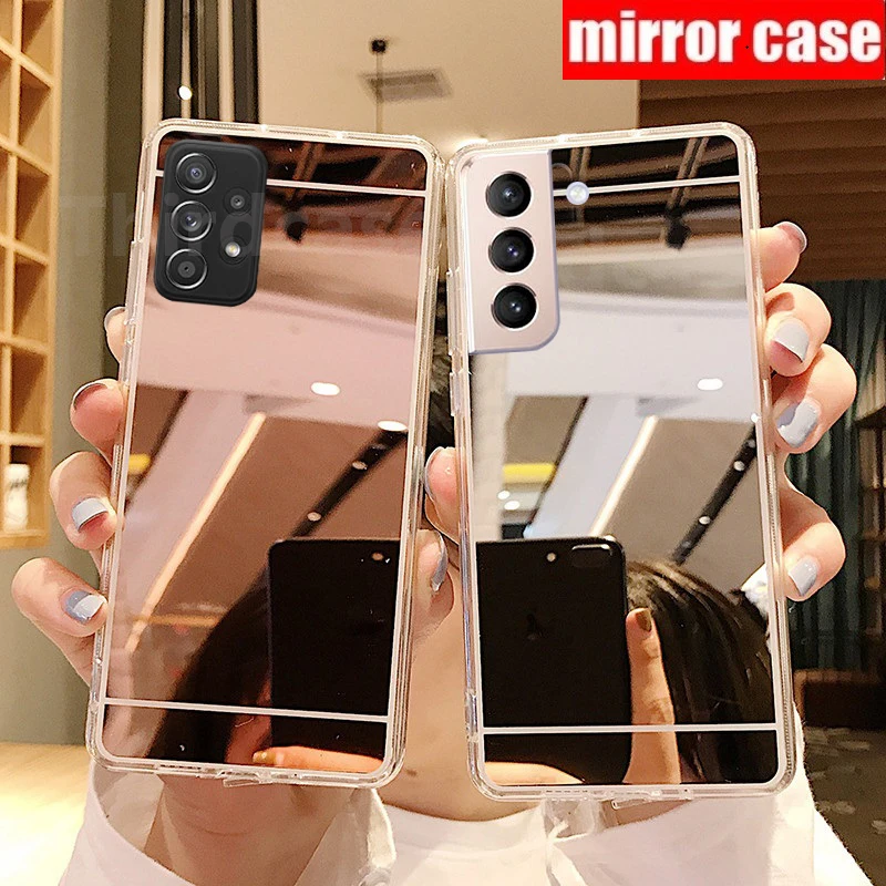 galaxy s22 ultra silicone case A52s A53 A22 A32 A13 A12 A03S A02S Fundas Soft Silicone Cover for Samsung Galaxy S22 Ultra S20 S21 FE S9 S10 Plus Mirror Case samsung galaxy s22 ultra case