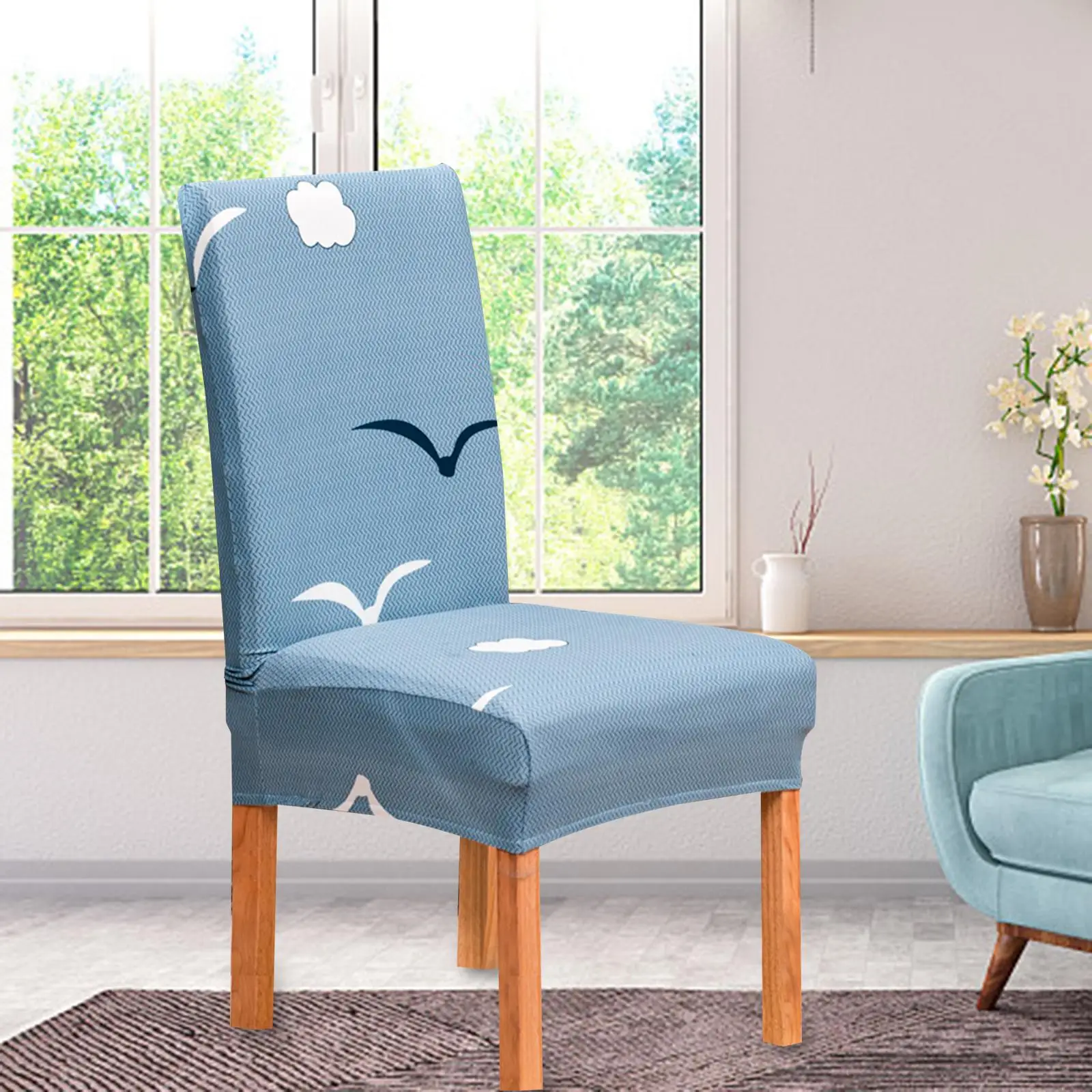 Armless Chair Slipcovers Couch Cover Seat Chair Covers Removable Furniture Protector Stretch for Home Dinning Bedroom Banquet