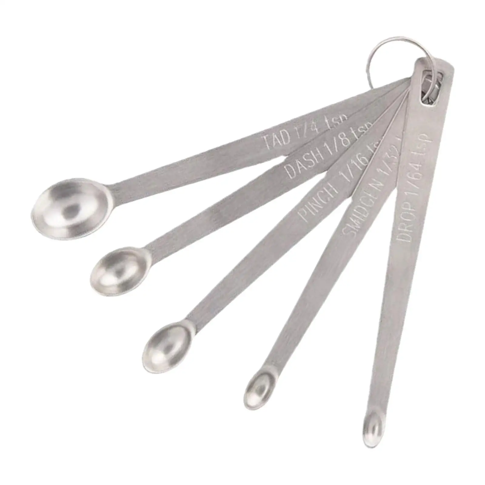 5 Pieces Stainless Steel Small Measuring Spoons, Mini Measuring Spoons Set for