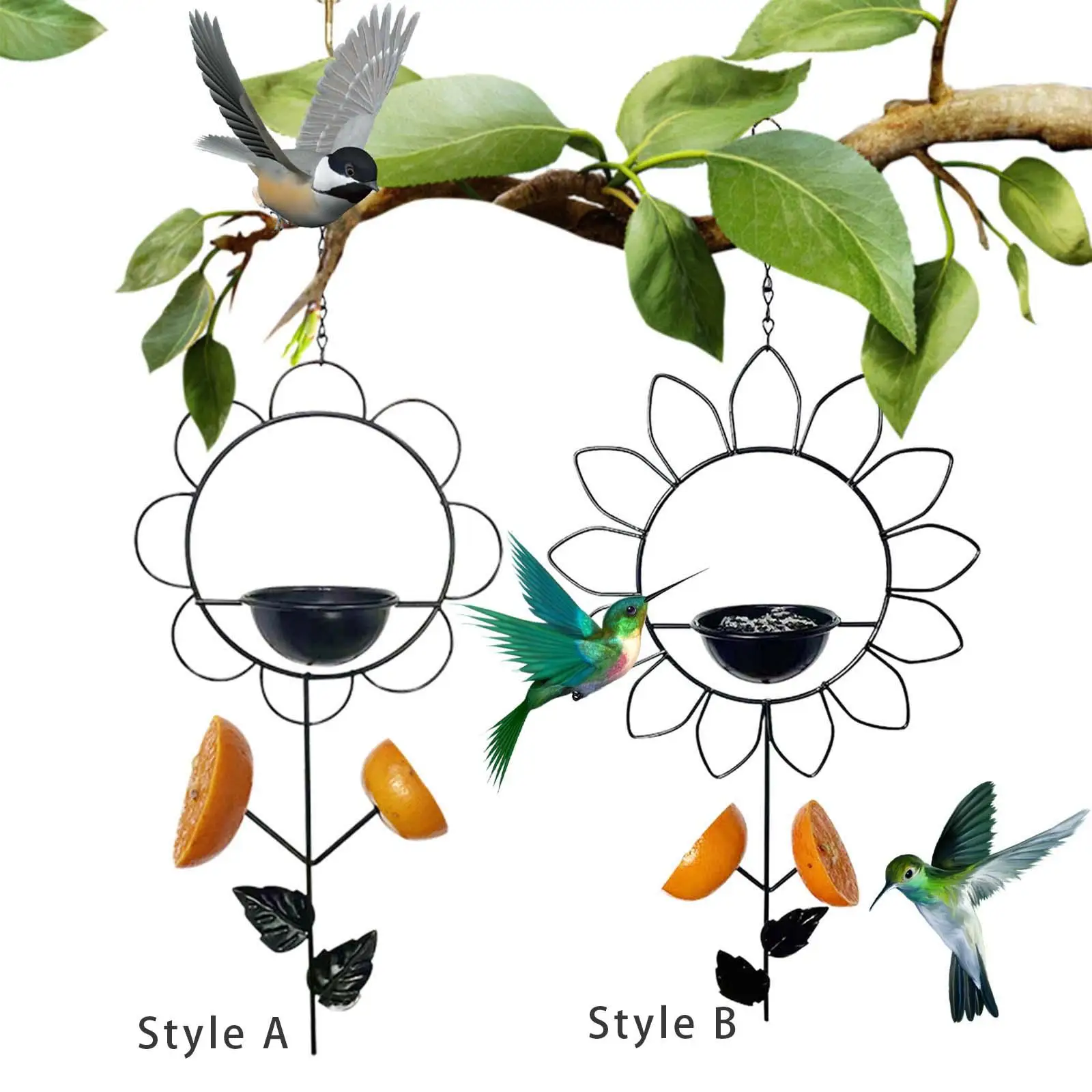 Hanging Bird Feeder Decorative Pet Supplies Hummingbirds Feeder for Yard, Patio, Outside, Attracting Birds Birds Lovers Gifts