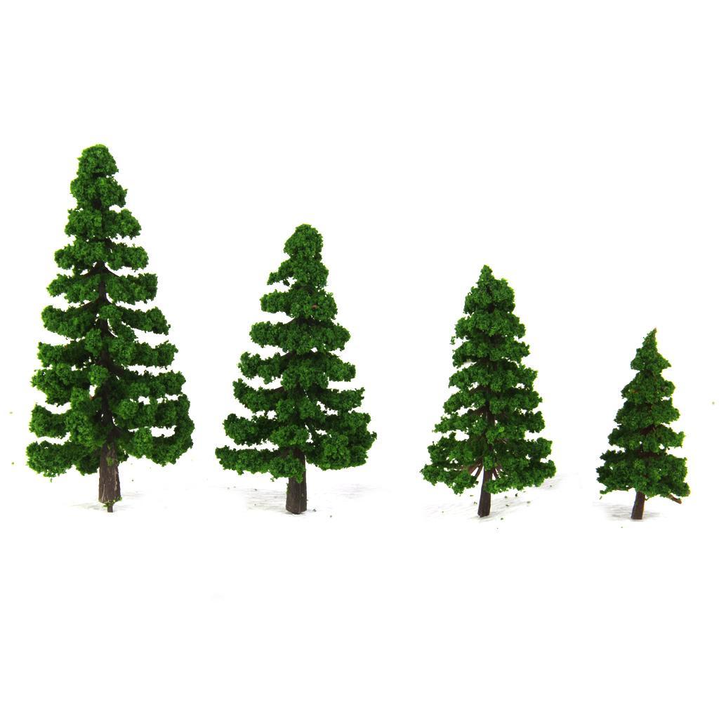 16x Tree Model for RR Railway Diorama Architecture Build Dark 2cm