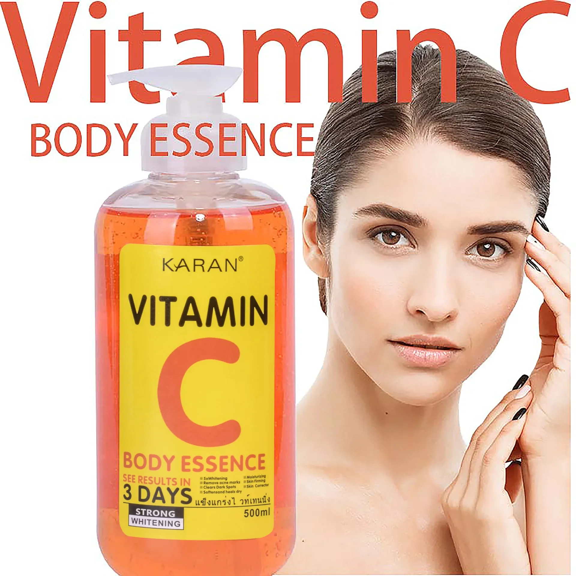 Best of 500ml Vitamin C&amp;VE Face Serum VC Fruit Acid Brightening Repair Anti-aging Body Essence Alpha Hydroxy Acids (AHA) Essence Reviews & Tips