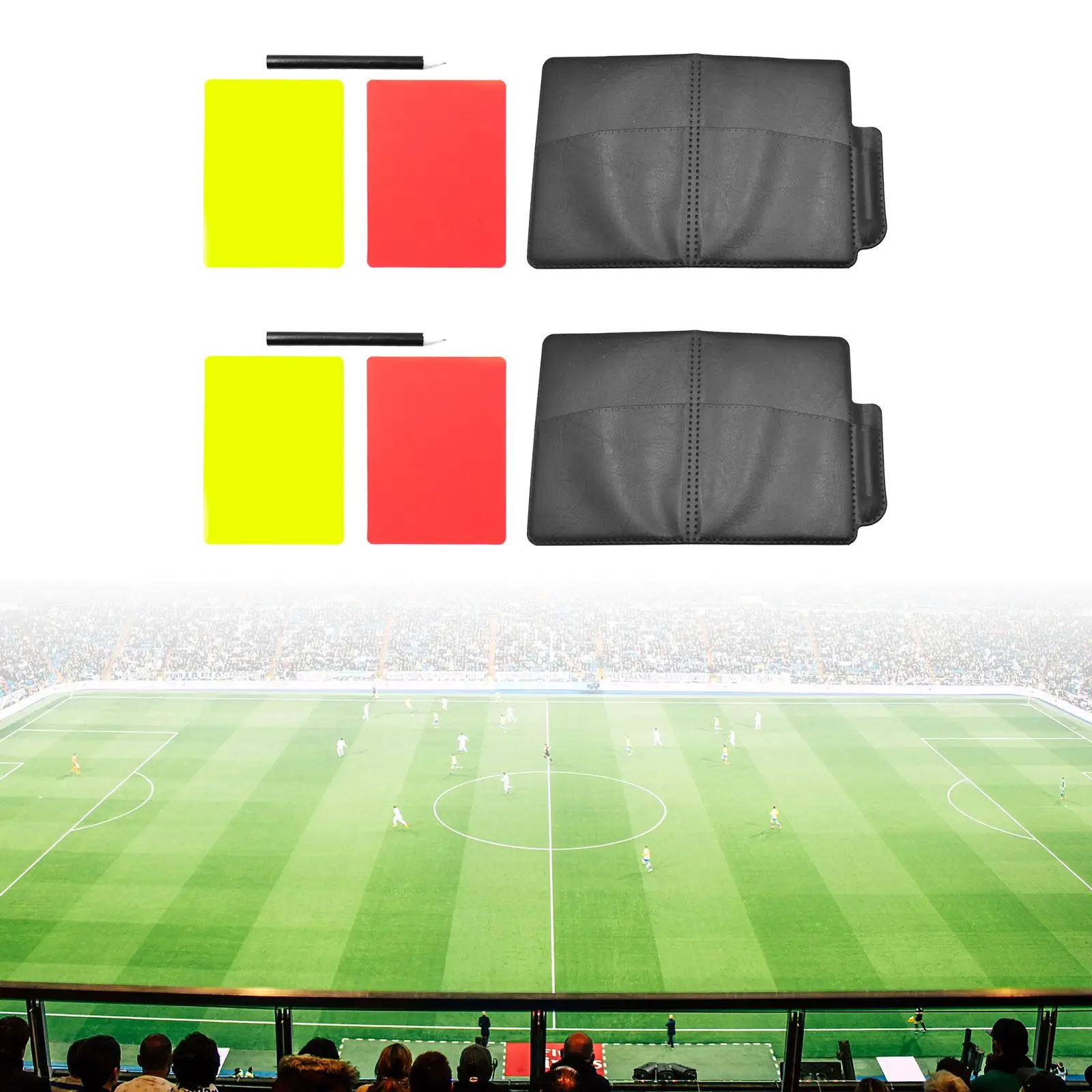 Soccer Referee Card Sets Pencil Accessories for Football Basketball Training