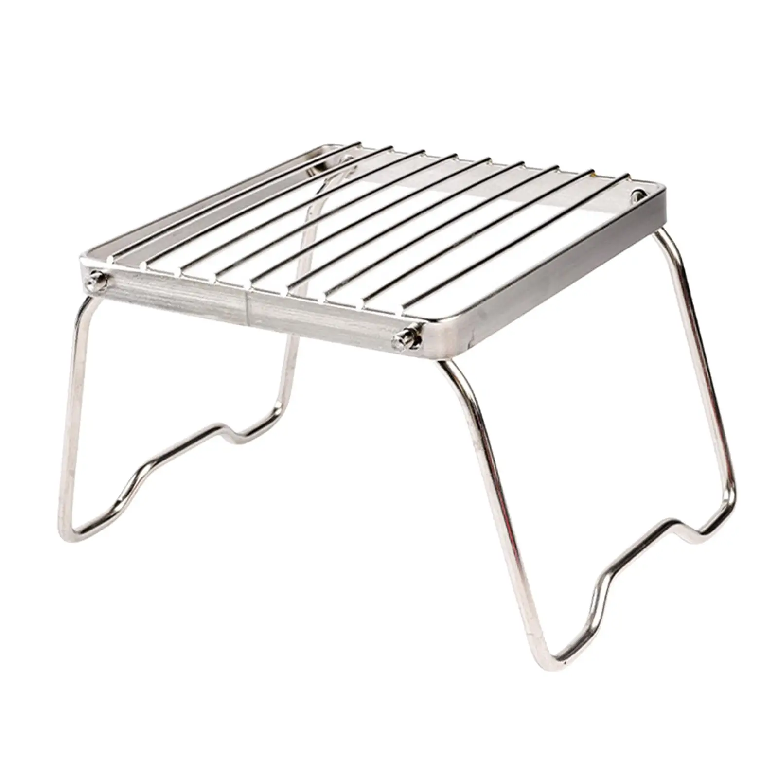 Folding Campfire Grill No Need Installation Cookware Roasting Rack Burner Support for Backyard Outdoor Camping Cooking Travel