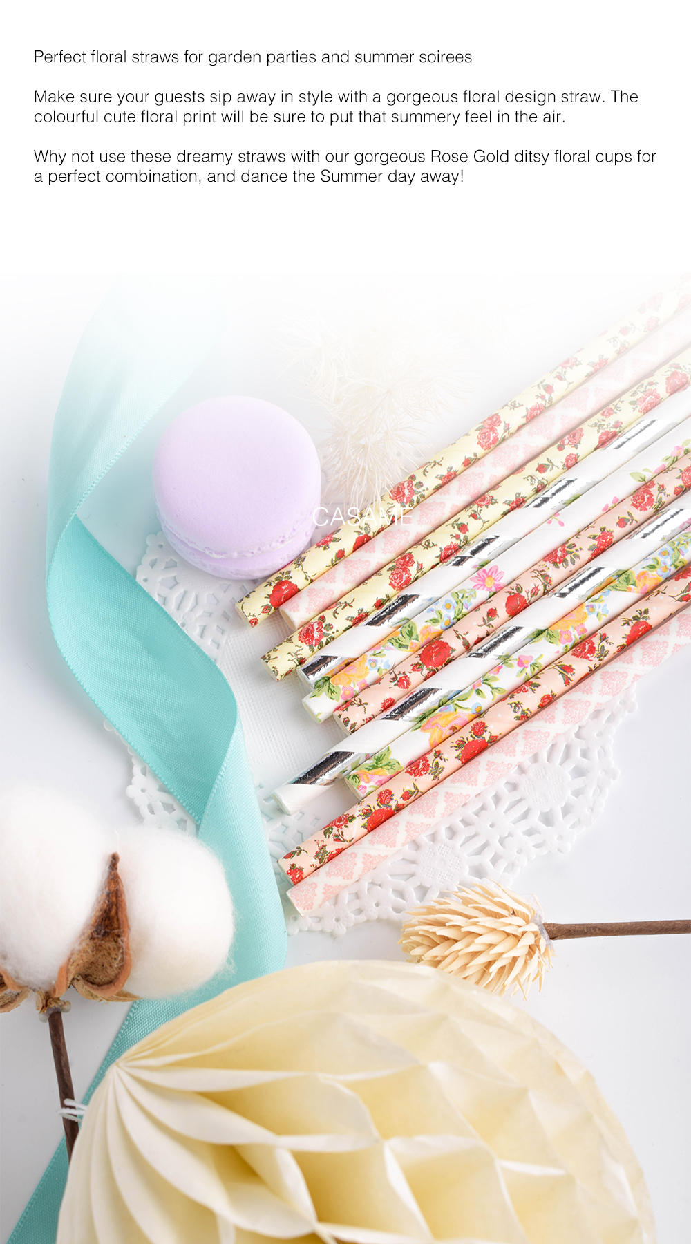 50pcs Panda Bamboo Paper Straws Birthday Party Wedding Decoration Straw Disposable Paper Drinking Straw Baby Shower