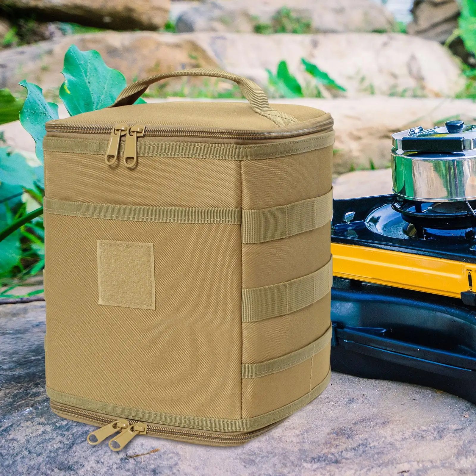 Gas Tank Storage Bag Gas Cylinder Bag Multifunction Protective Cover Camping Lantern Bag Storage Case for Travel Cooking 