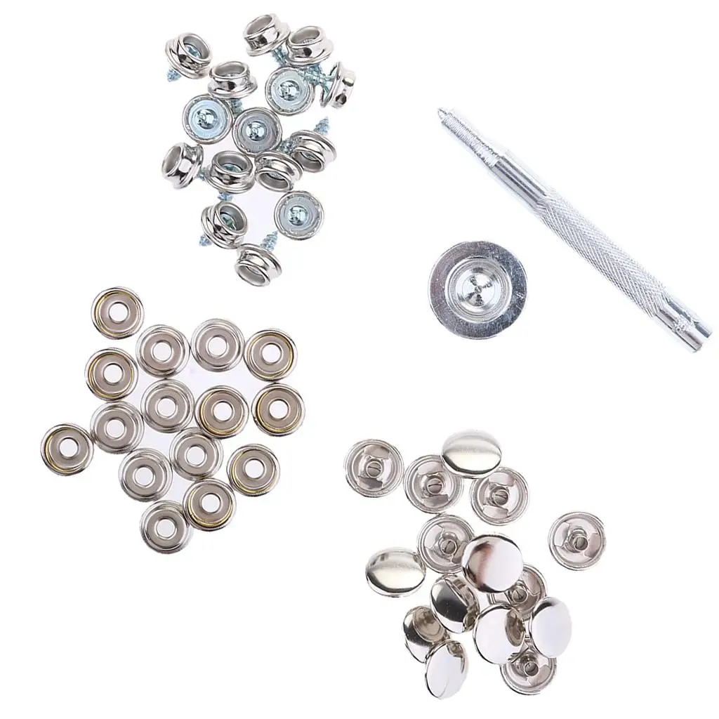 47pcs Stainless Steel Boat Cover Canvas  Fastener Repair