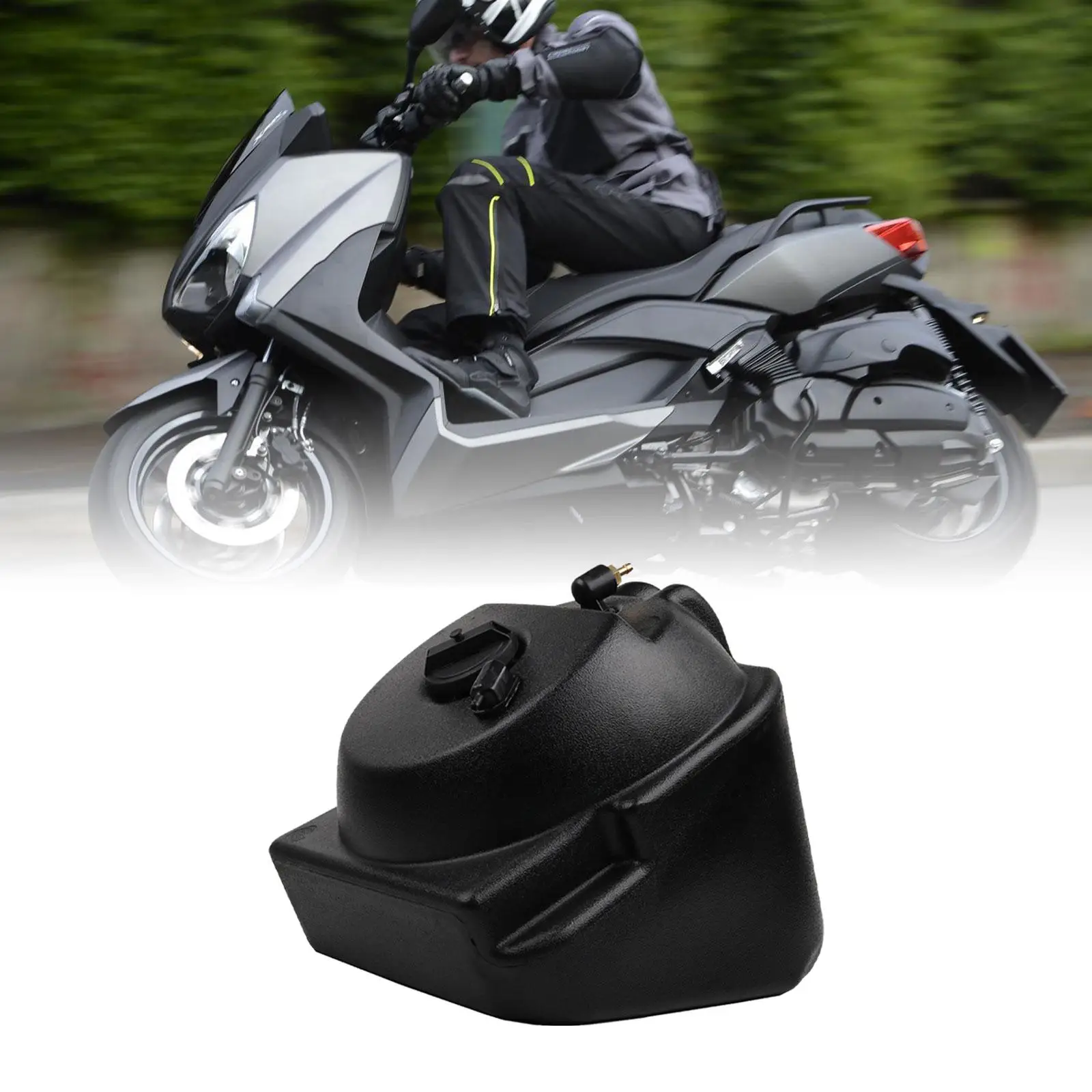 Black Auxiliary Fuel Tank Motorcycle Accessory Replaces Motorcycle Fuel Tank for