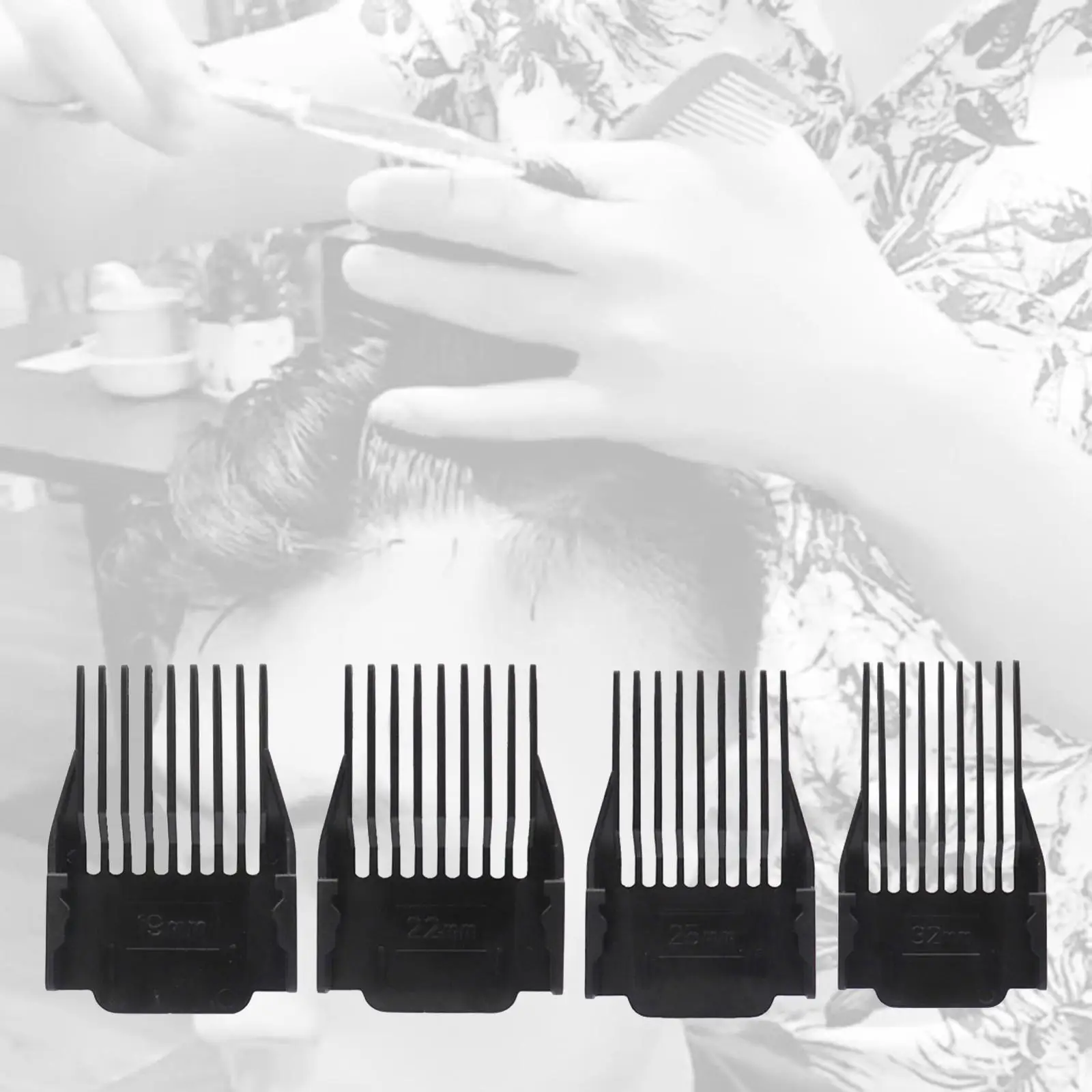 4x Hair  Combs Hairs Cutting Attachment Professional  Size Hairs/ Stylists and Barbers