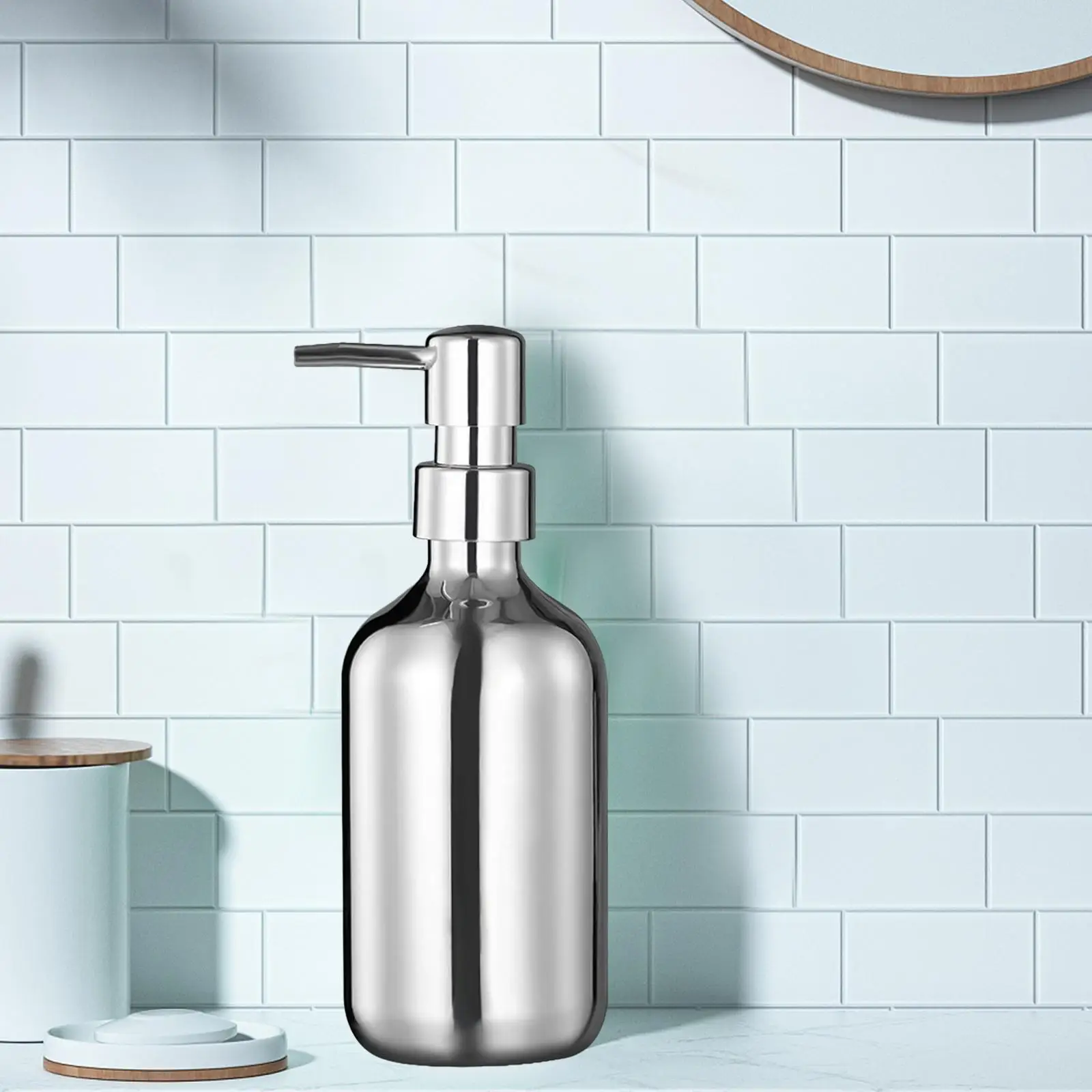 Soap Dispenser mirror Lotion Dispenser Refillable Pump for Kitchen Lotion Hand Soap Body Washes Liquid Soap