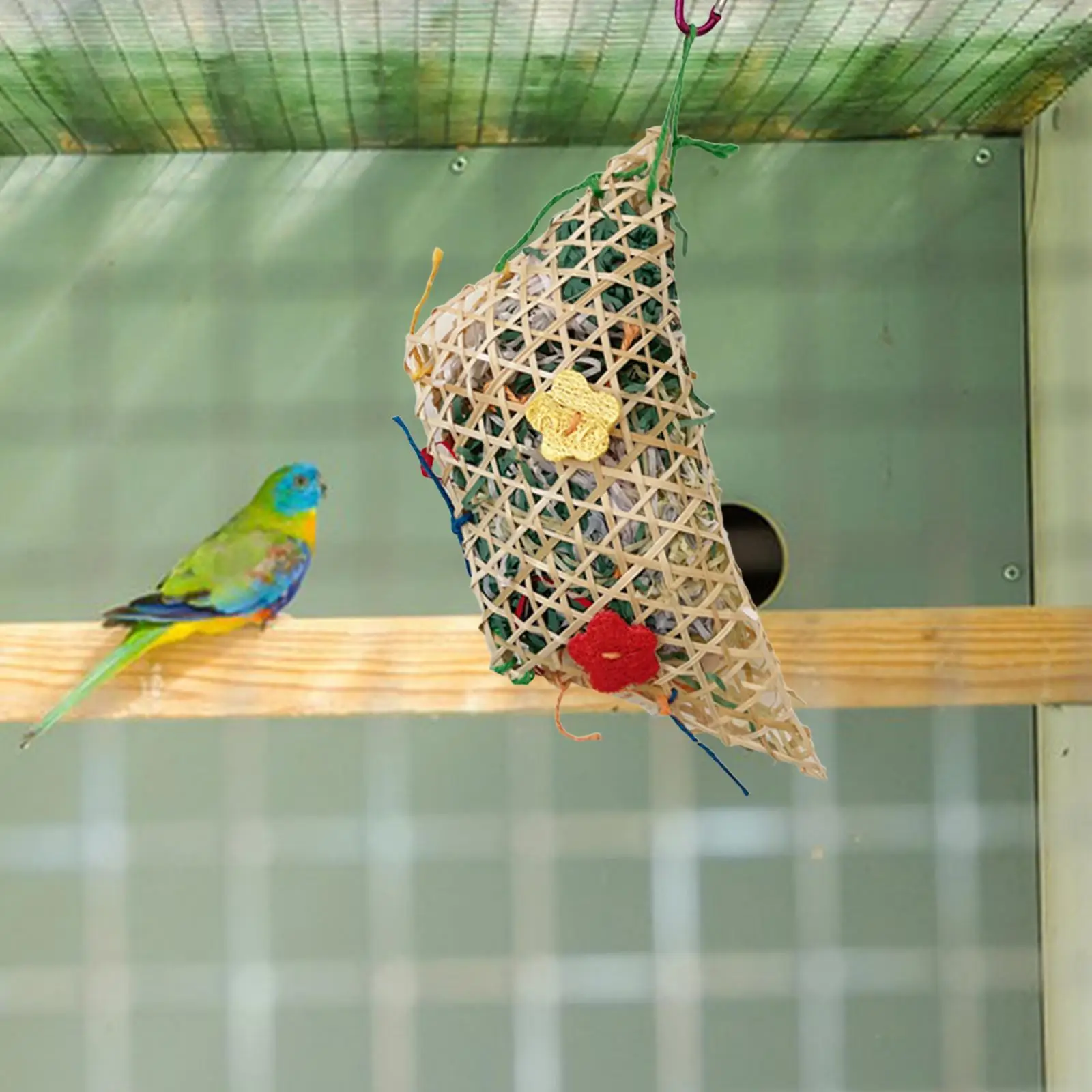 Parrot Chew Toy Bird Chewing Toy Hanging Parrot Cage Bite Toy for Cockatiels Small Medium Large Birds Parrot Finches Accessories