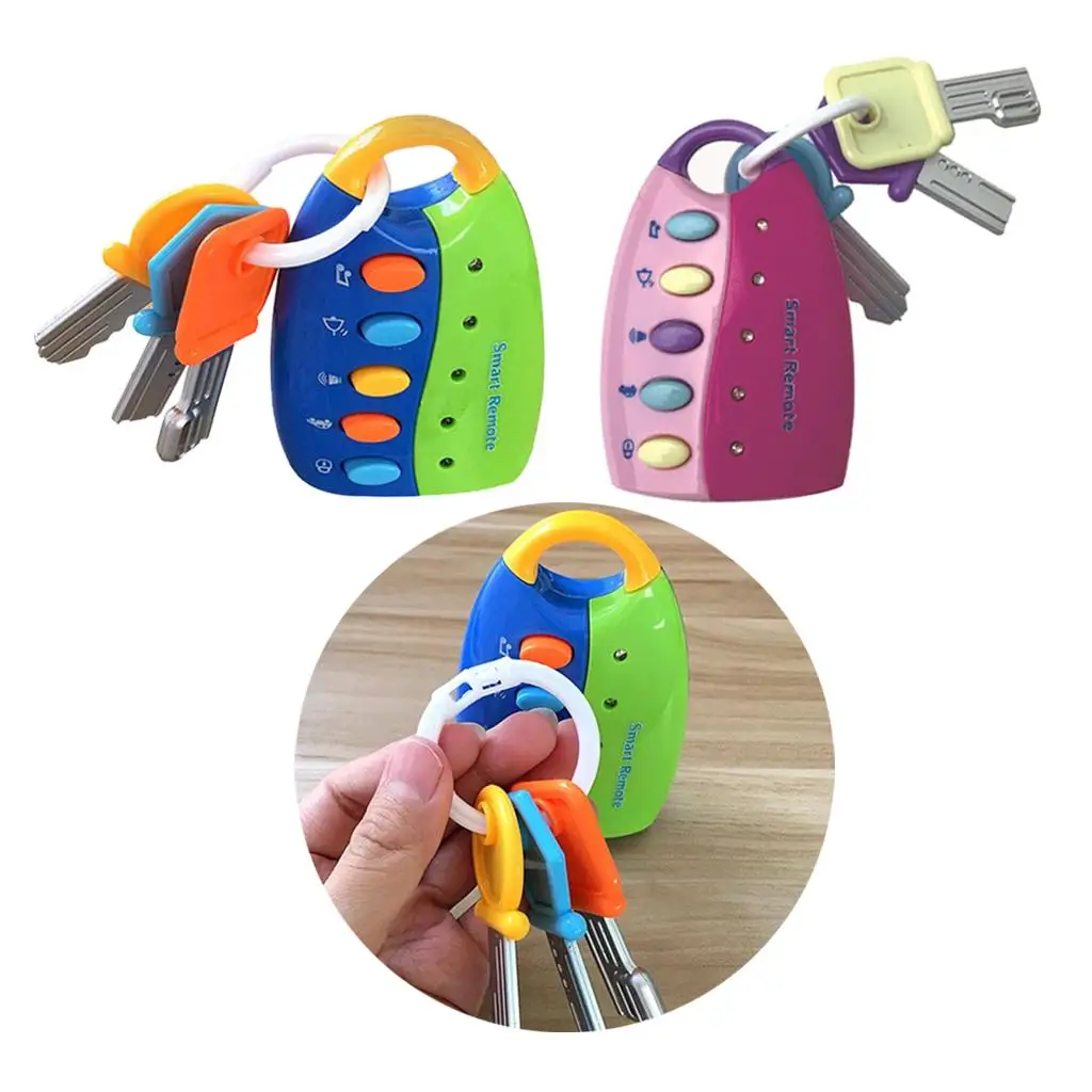 Pretend Play Remote Car Key Accessory Playset for Kids with  Sounds