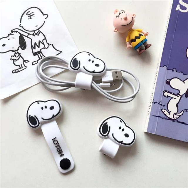 Snoopy Data Cable Storage Bag Cartoon Portable Digital USB Gadget Storage  Pouch Dustproof Charger Electronic Cable Organizer - AliExpress