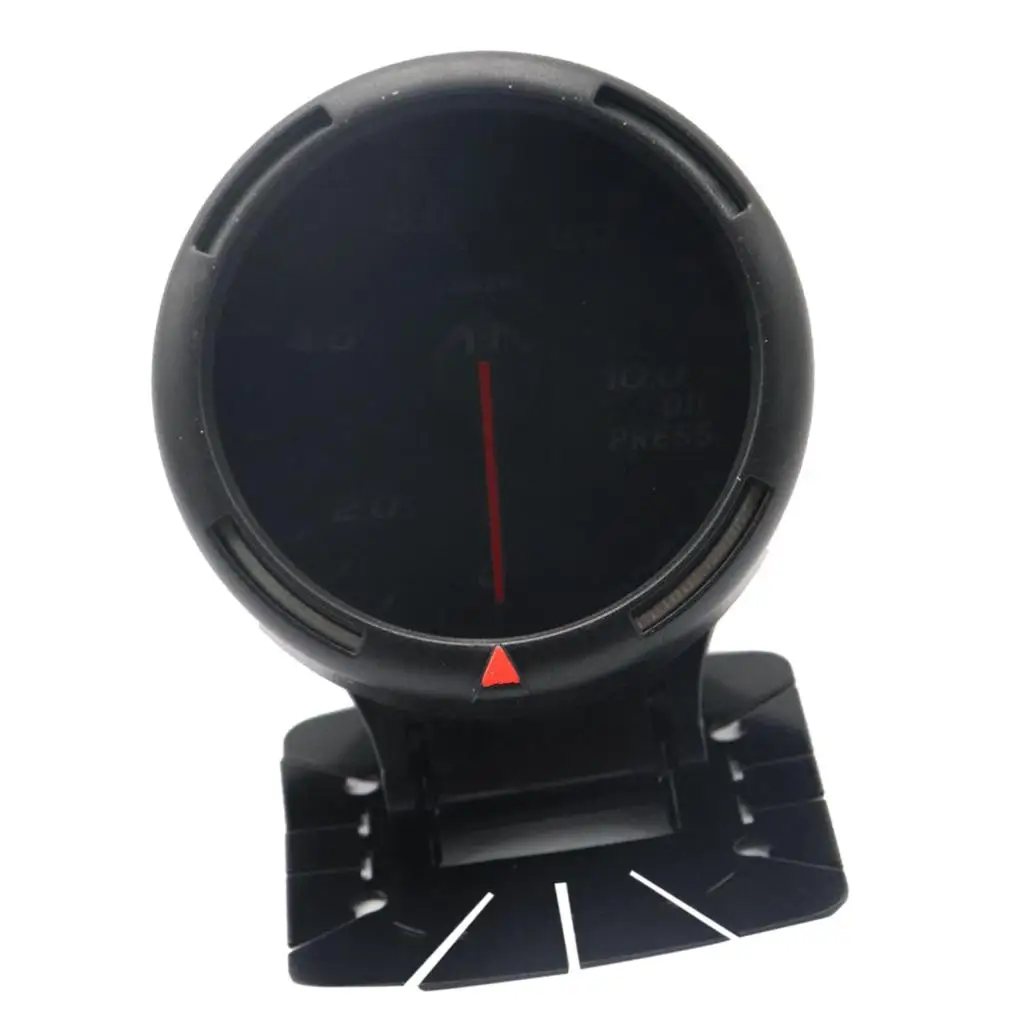 Oil Pressure Gauge 0-10bar with Sensor Smoke Lens Oil Press Gauge