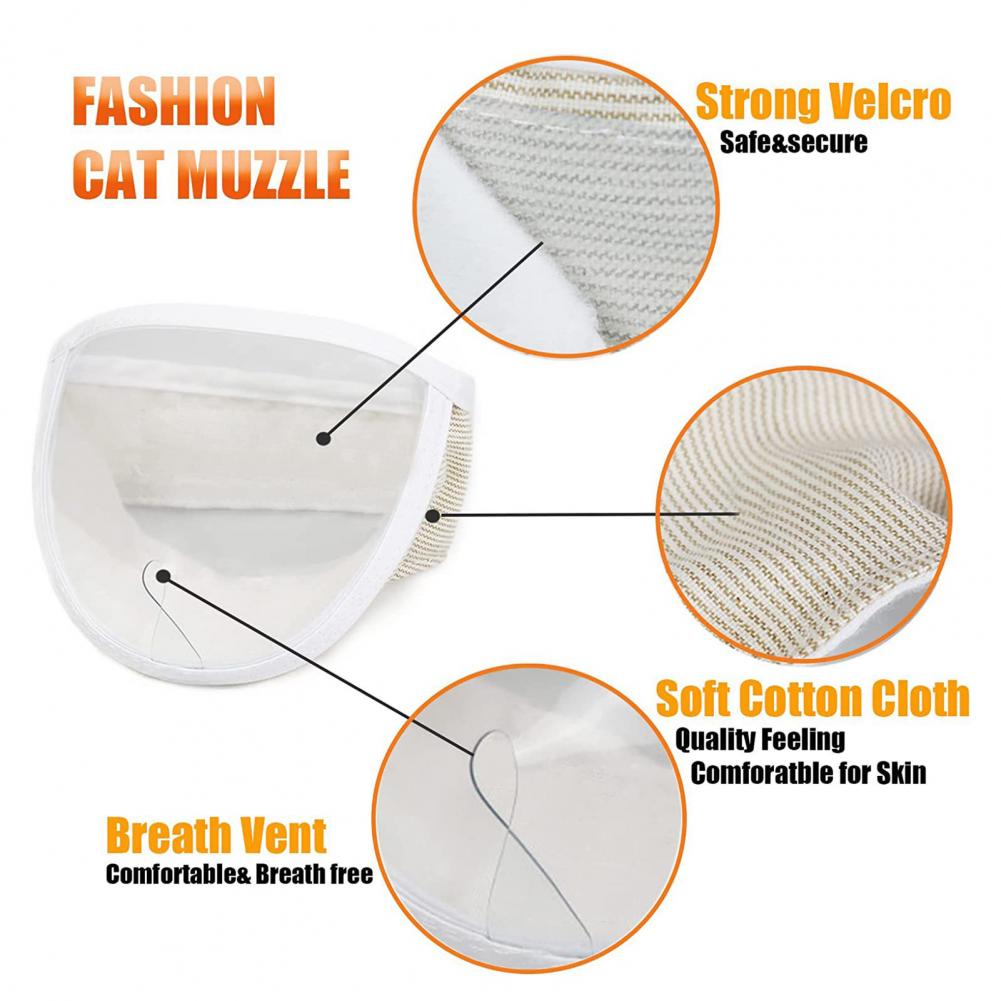 DukaPets - Pet Transparent Muzzle Anti-bite