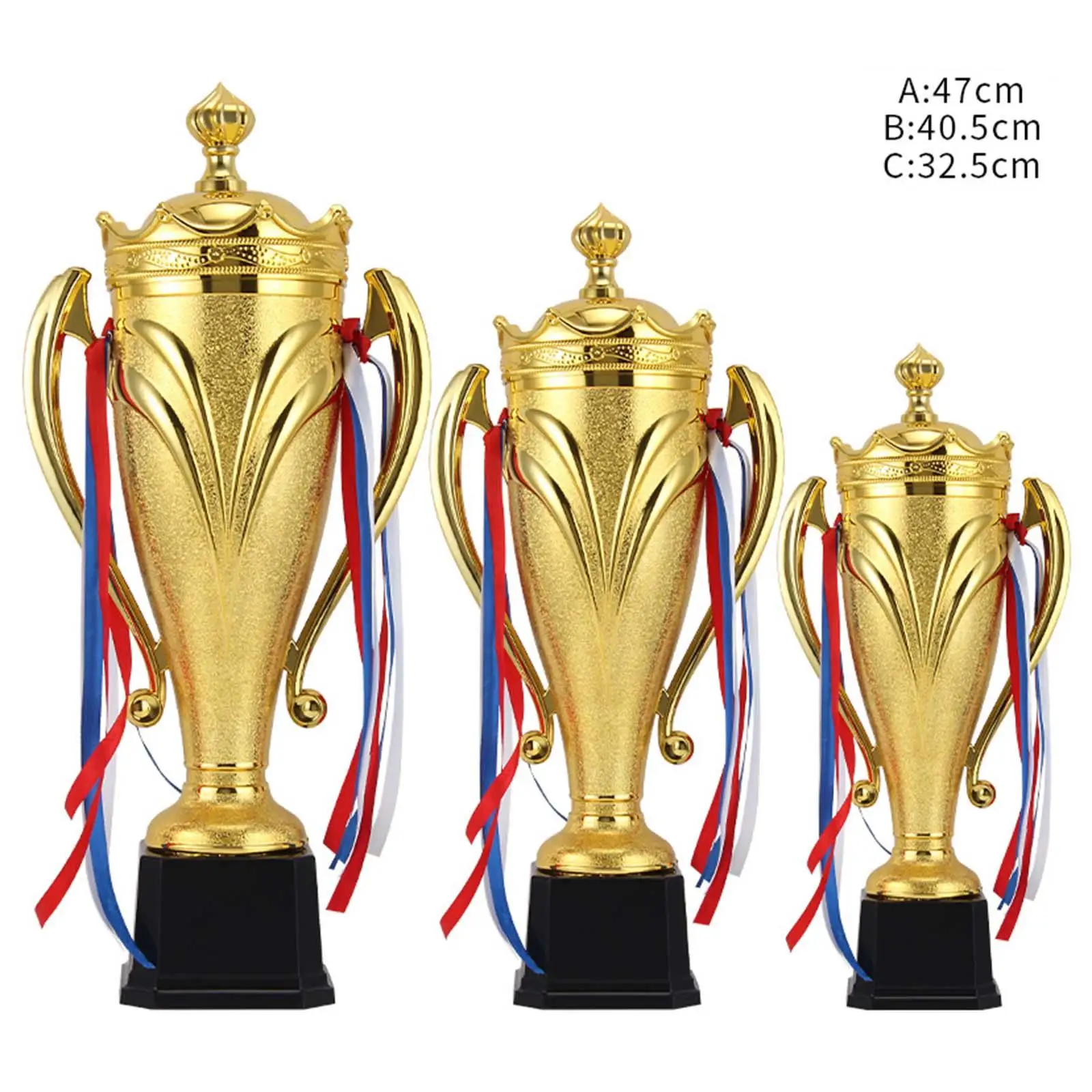 PP Material Winner Award Trophies Cup Gold Color Multipurpose Party Favors Props Lightweight for Sport Tournaments Games