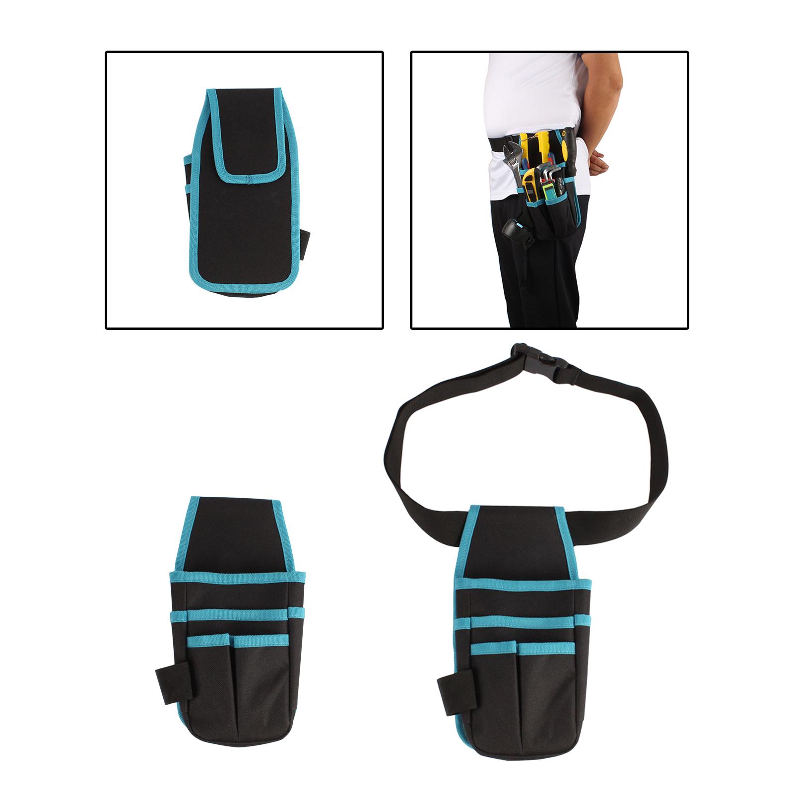 Waist Belt Tool Storage Pouch Organizer Waterproof Multi Purpose Portable for Electrician Carpenters Tool Belt Camping Gear