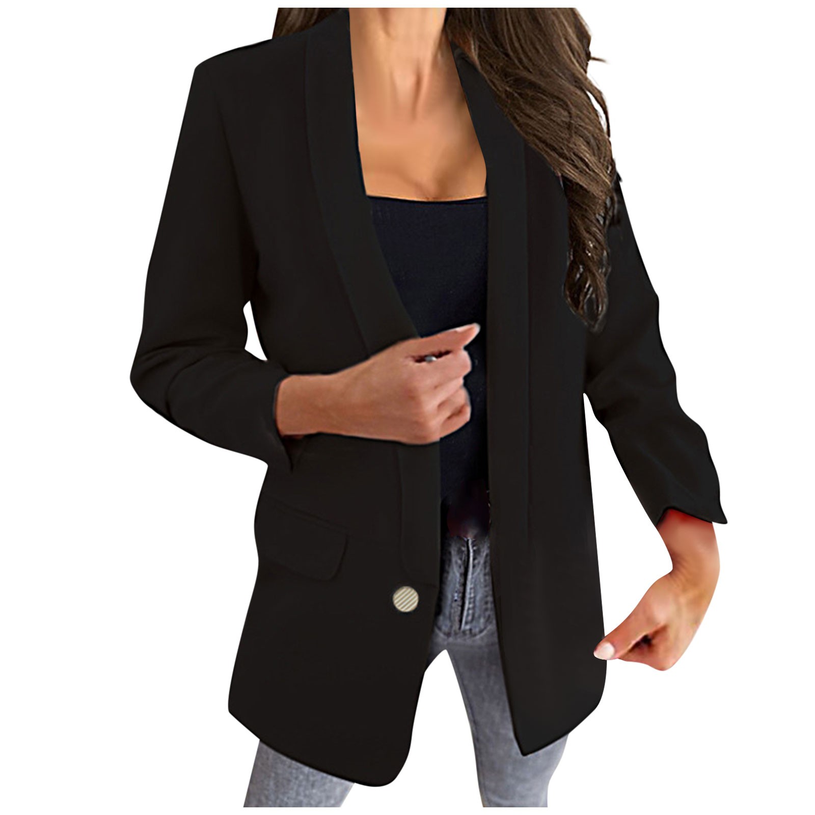 long black blazer