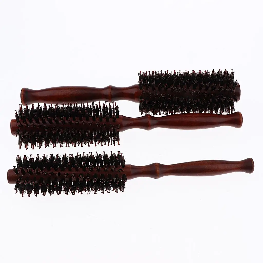 2 Antistatic Round Hair Brushes for Curling Hair And Blow Drying