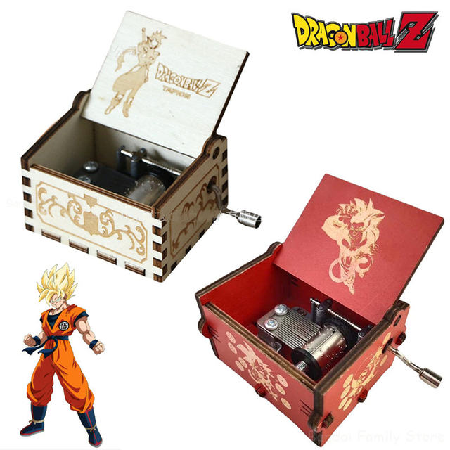 Dragão vermelho bola caixa de música manivela caixa musical de madeira  esculpida presentes musicais, jogar dragon ball z-tapion tema figura  brinquedo - AliExpress