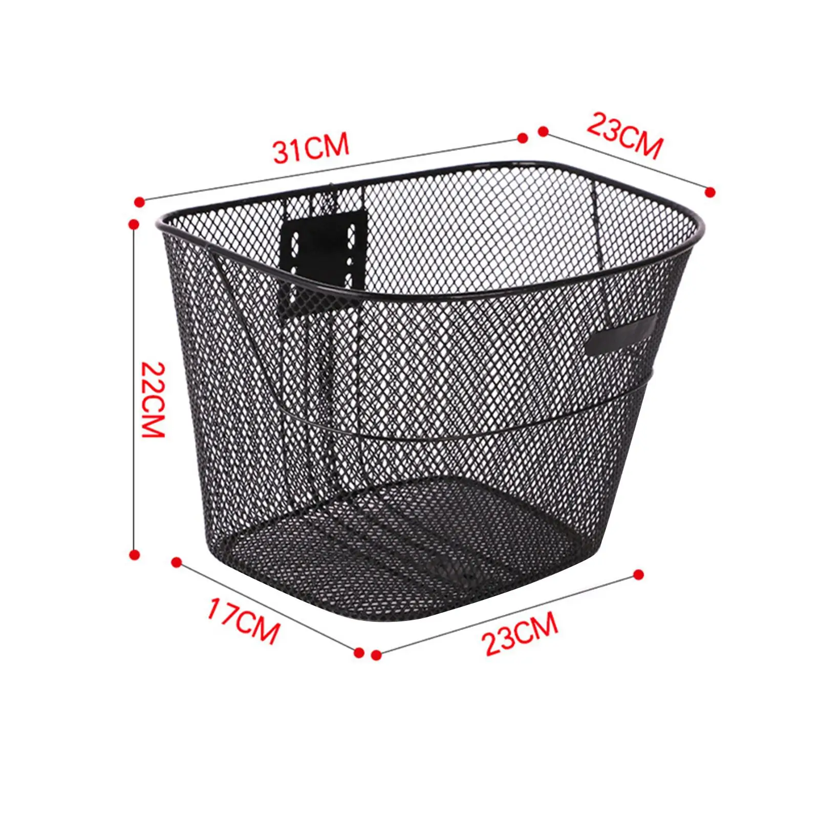 Bikes Basket Front Rear Bike Frame Basket Wire Mesh Basket Bicycle Cargo Rack Folding Bike for Travel Women`s and Men`s Riding