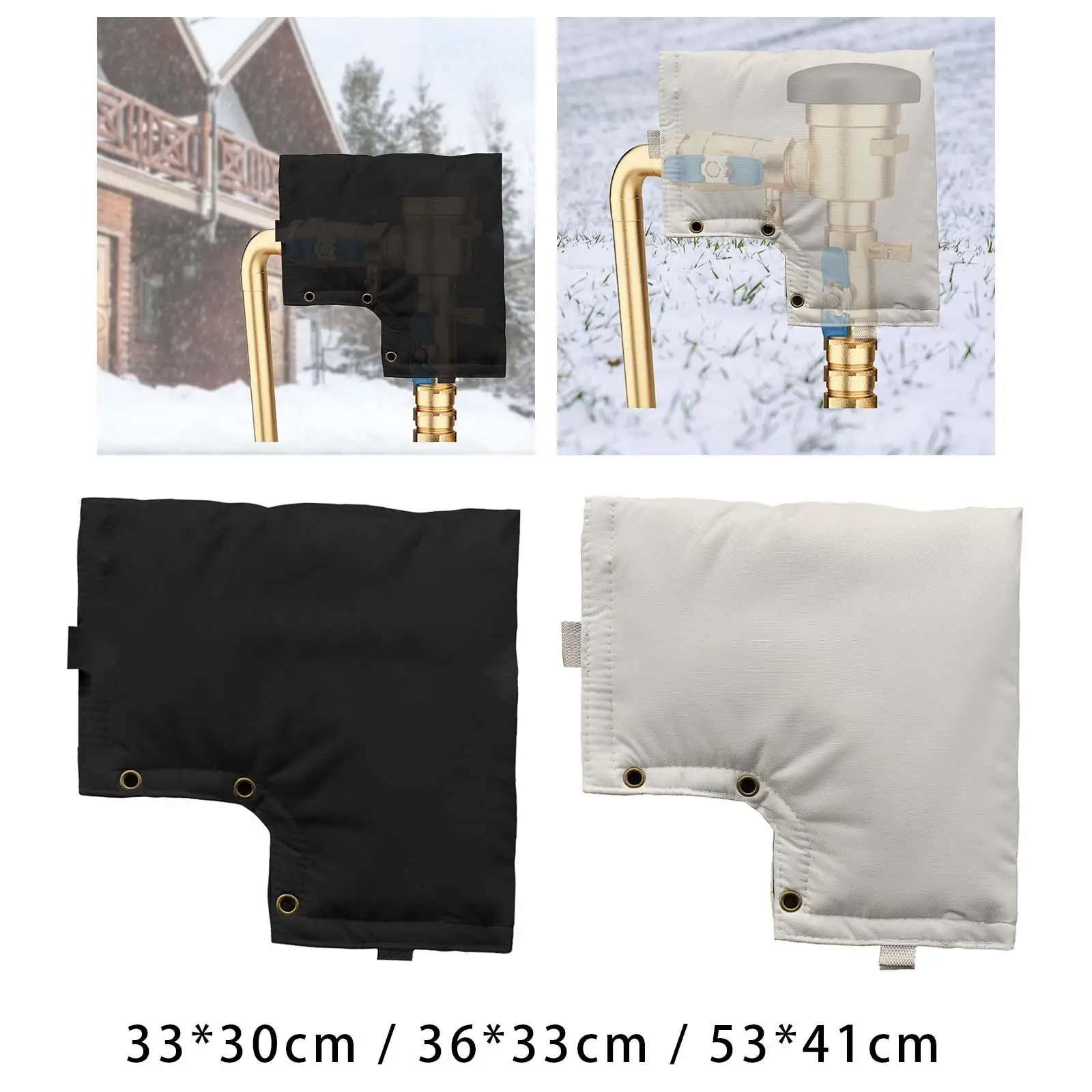 Backflow Preventer Cover Insulated for Winter Pipe Freeze Protection Faucet Covers Water Pump Covers Winter Head Cover