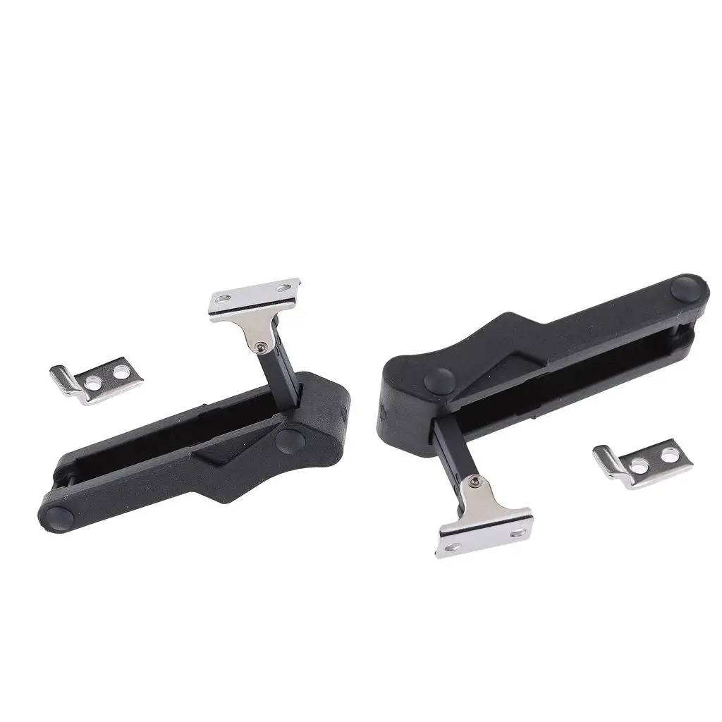 2 Pieces 4`` Flexible Draw Latch Soft Black Rubber Replace  