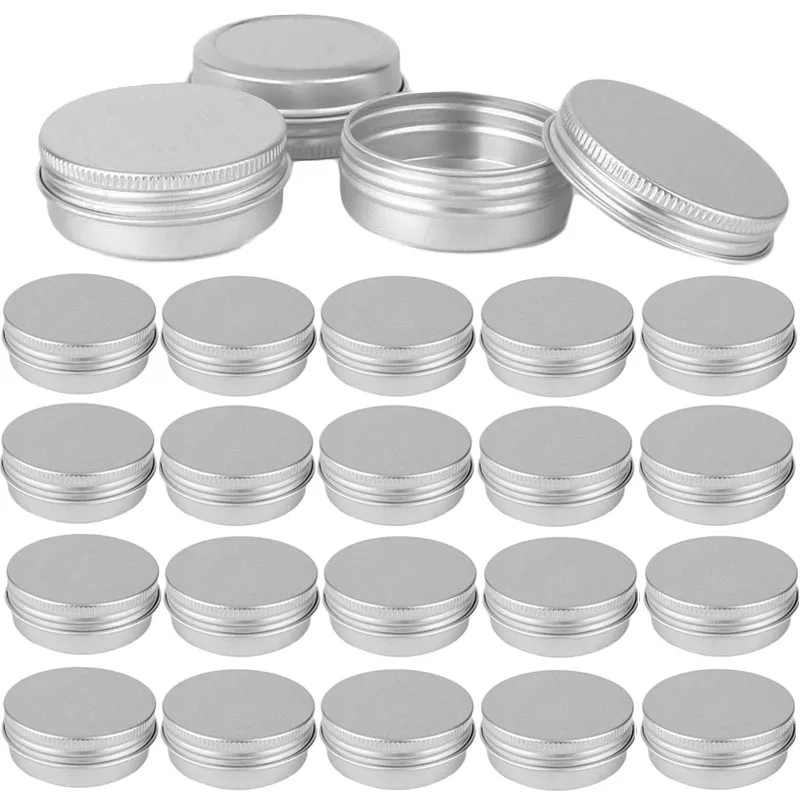 Best of 20 / 10Pcs 5g 10g 15g 20g 30g 50g Empty Silver Aluminum Tins Cans Travel Lip Gloss Balm Containers Cosmetic Tea Candle Spice Jars Reviews & Tips