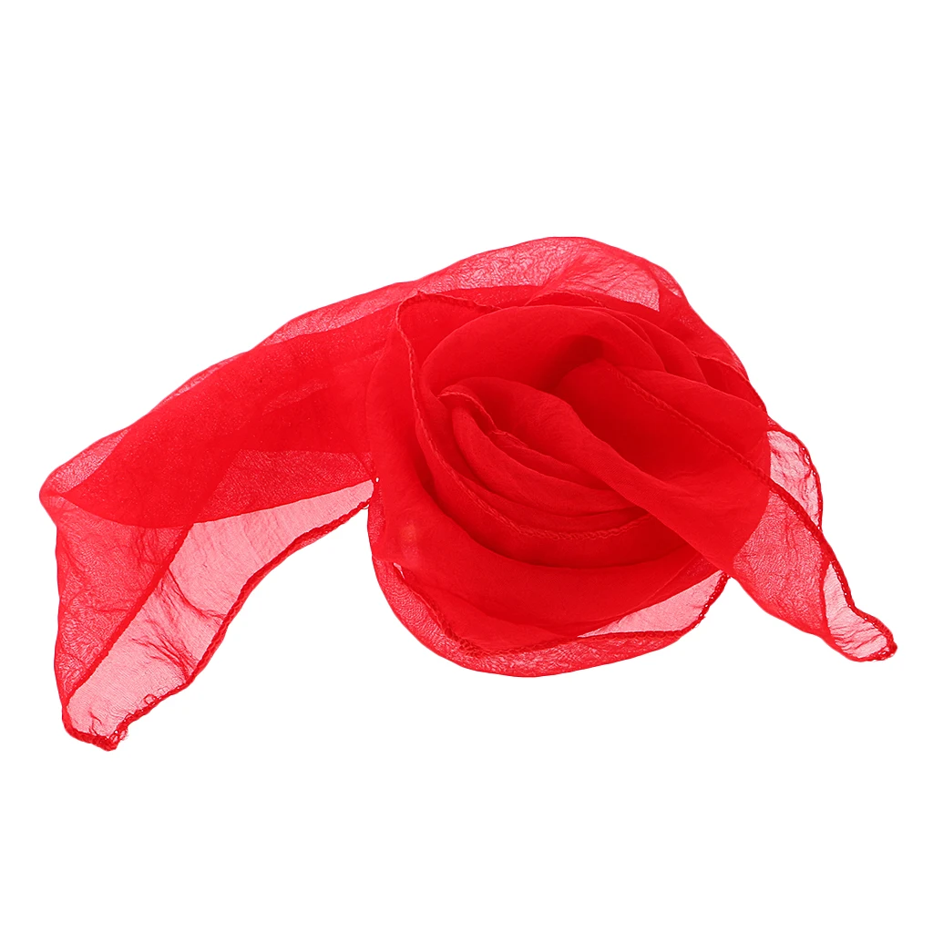  Trick Red Silk Scarf Thru Phone Props Illusions Gimmicks for Close Up,