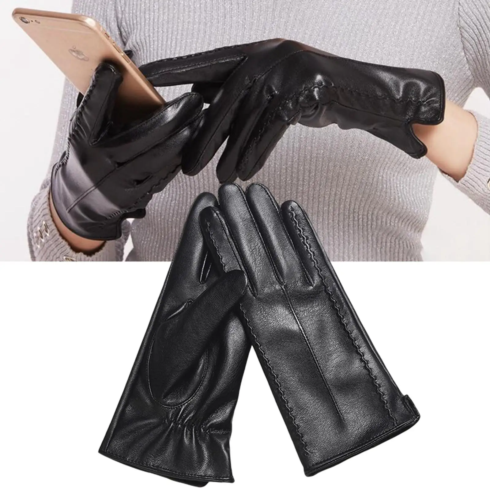 Women Winter Warm Gloves Touch Screen for Cycling Skiing Driving Riding Outdoor