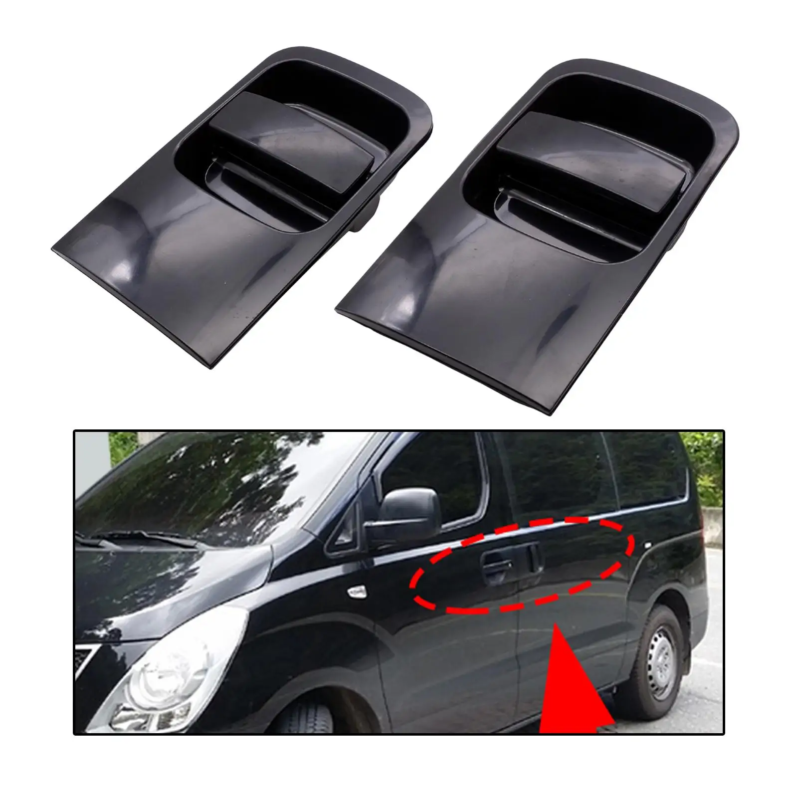 Car Sliding Door Outside Exterior Handle Durable Spare Parts Accessory Direct Replaces Practical