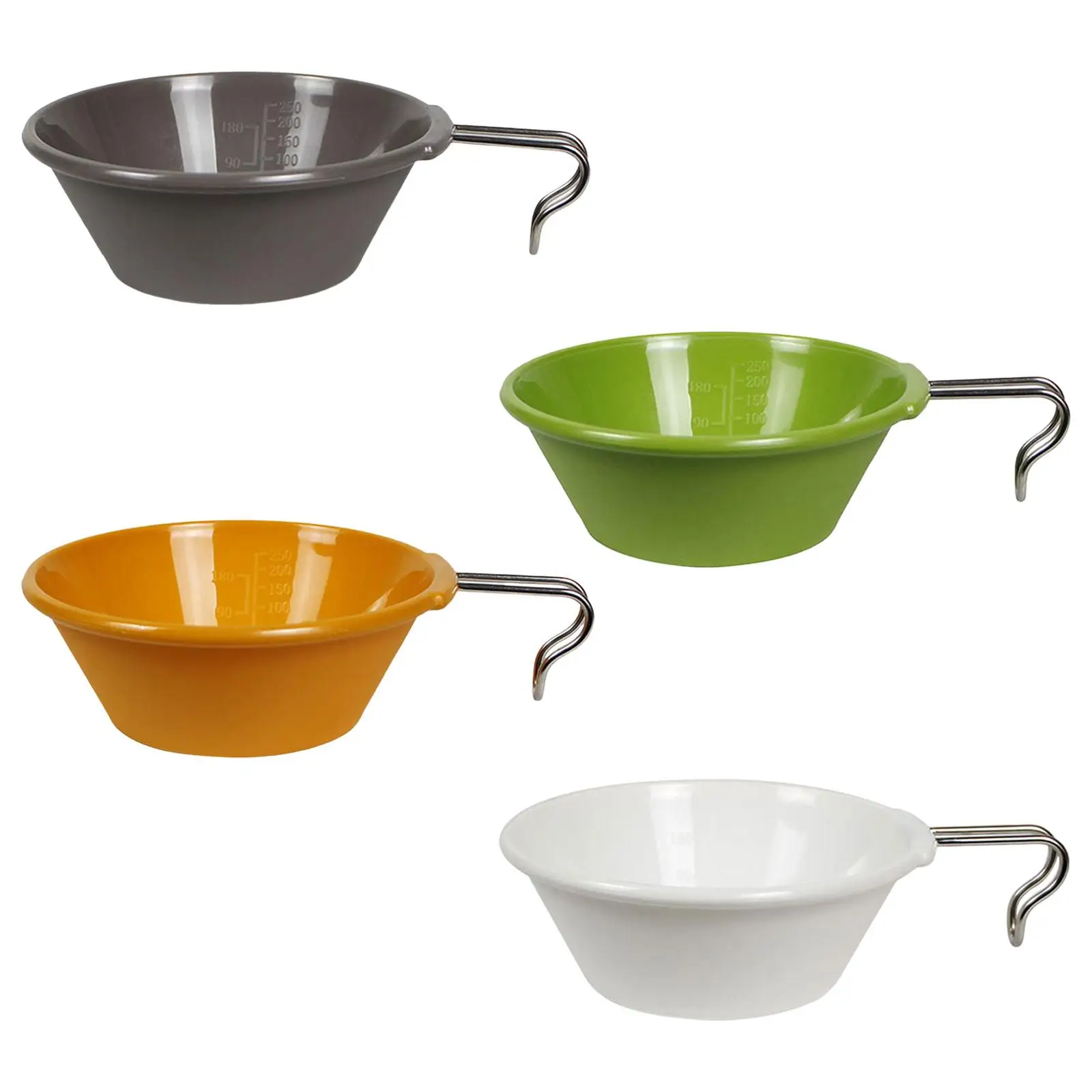 Portable Camping Bowl Utensil Outdoor Dinnerware for Fishing Barbecue Hiking Green