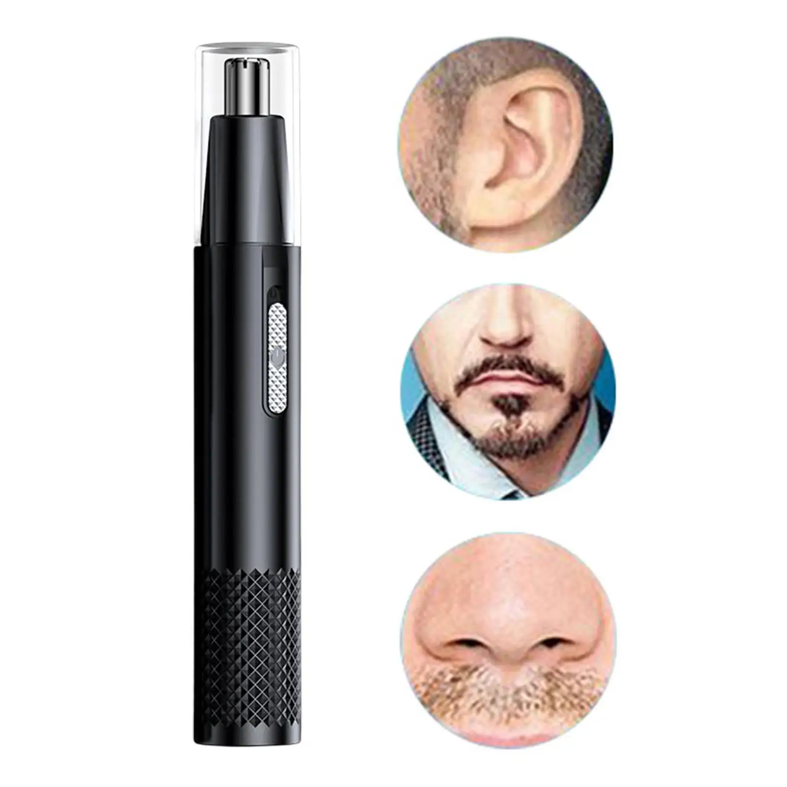Nose Hair Trimmer Dual Blades Multifunctional Hair Removal Nose Clipper for Hand Hair