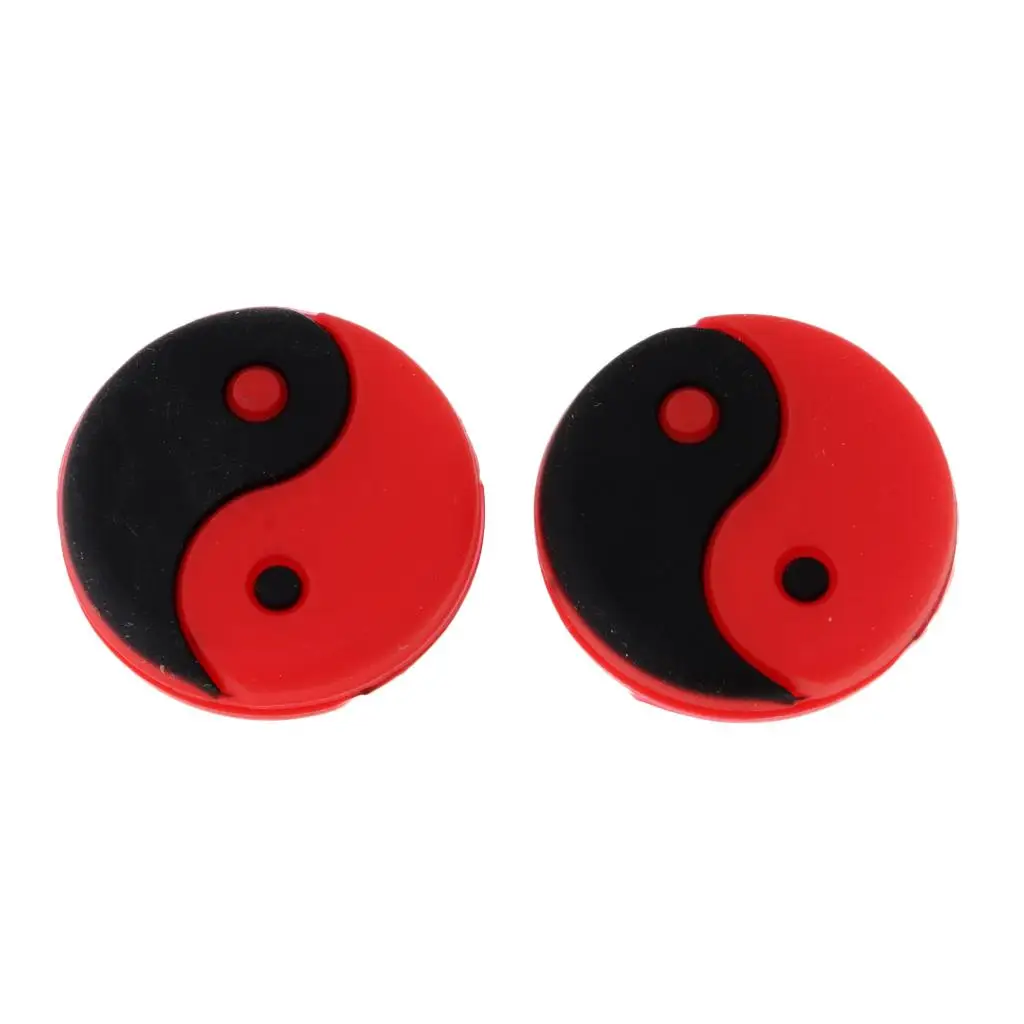 Pack 2 Tai Chi Round Shock Absorber Vibration Dampeners for Tennis Squash Racquet